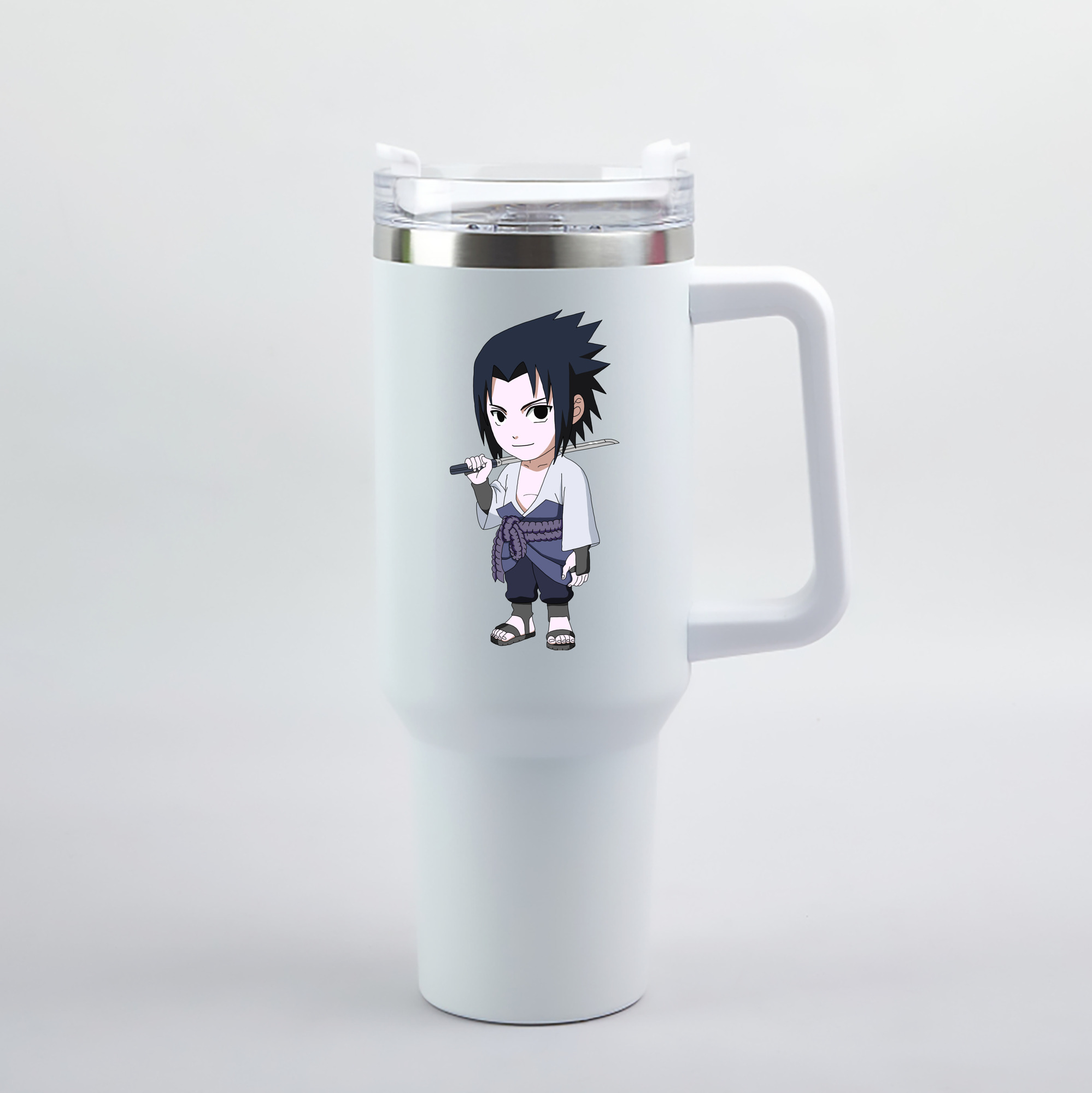 （画像用） NARUTO -ナルト- うちは サスケ Uchiha Sasuke 1200mL車用タンブラー（カラープリント）