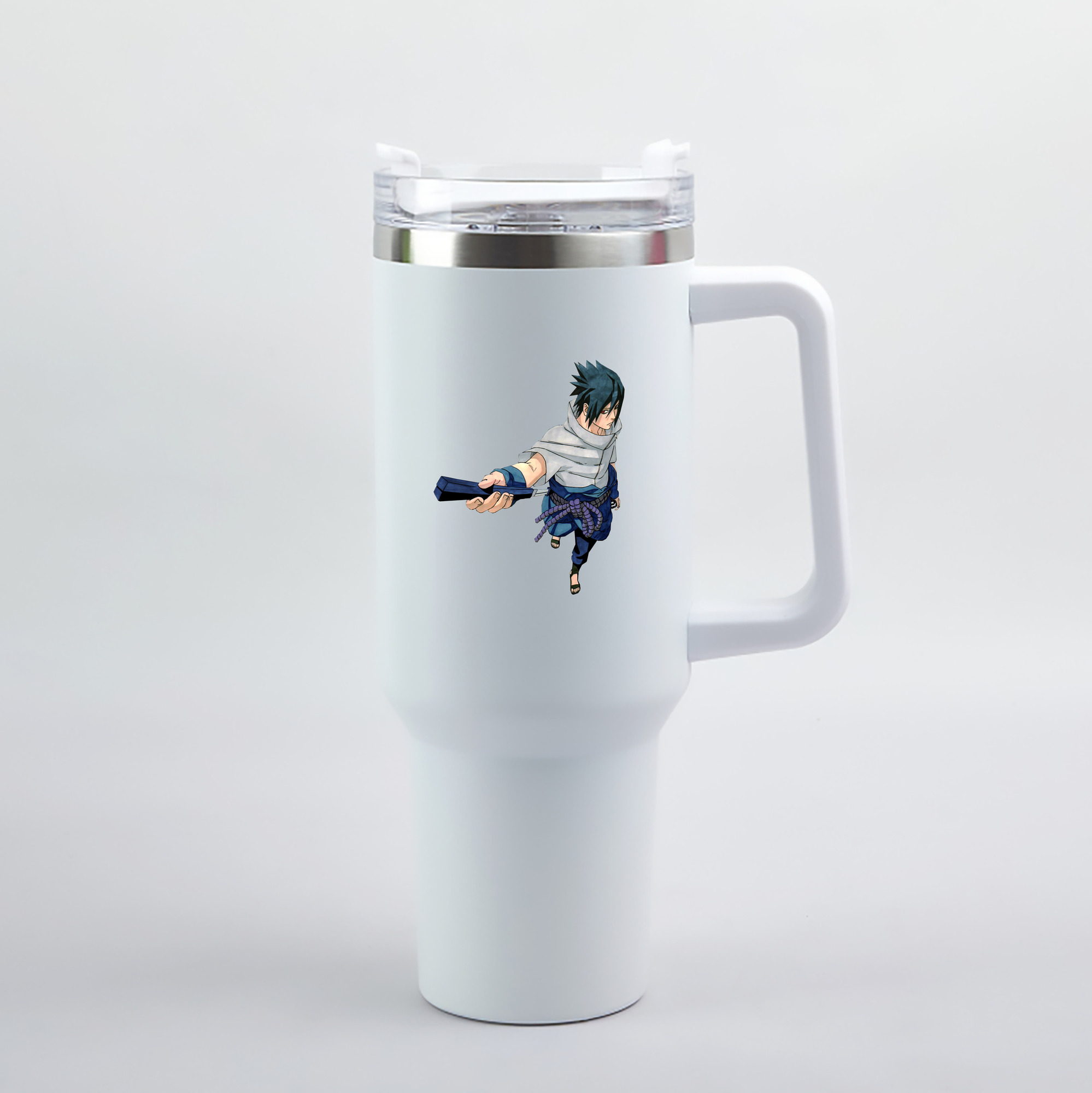 （画像用） NARUTO -ナルト- うちは サスケ Uchiha Sasuke 1200mL車用タンブラー（カラープリント）