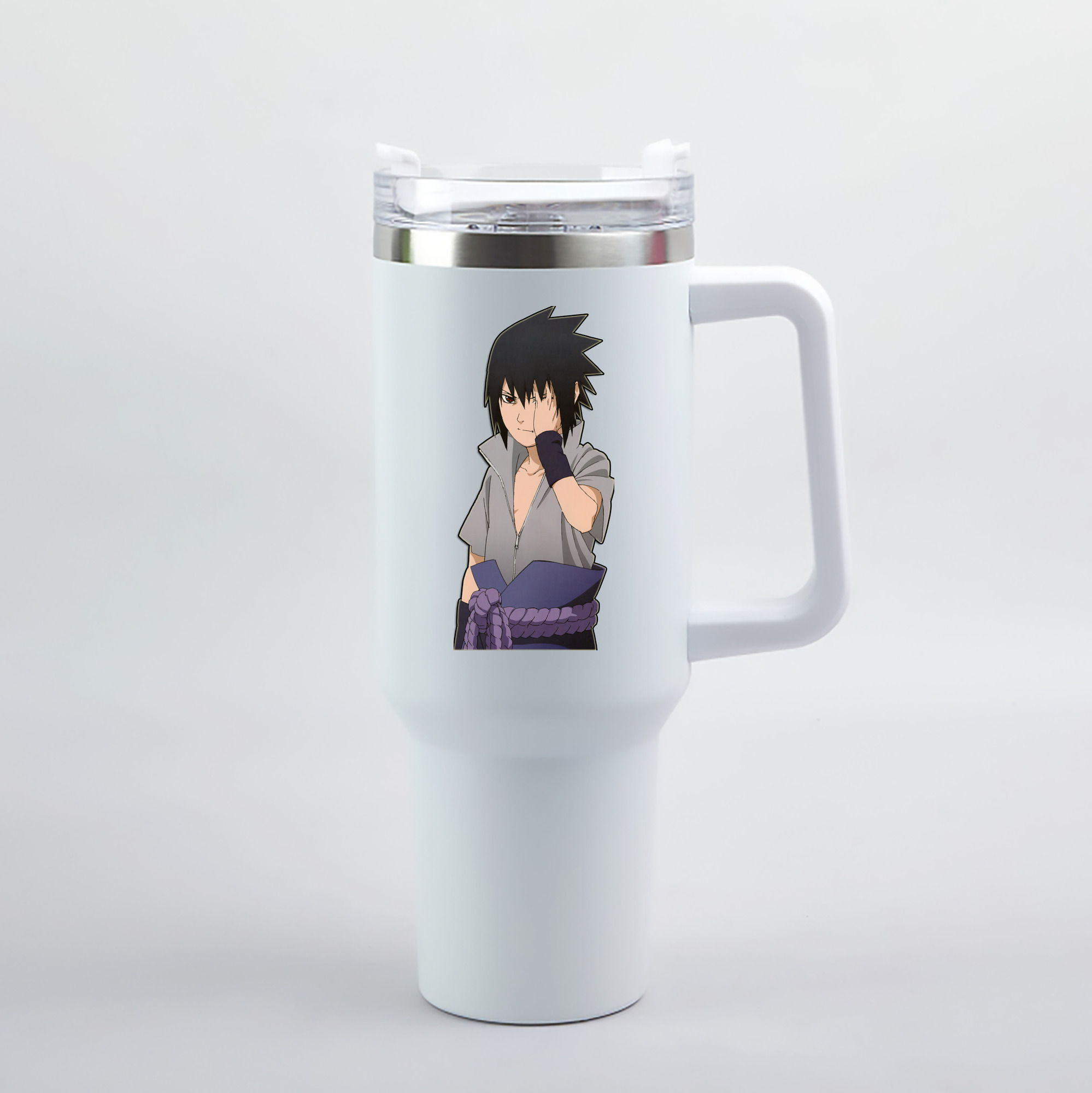 （画像用） NARUTO -ナルト- うちは サスケ Uchiha Sasuke 1200mL車用タンブラー（カラープリント）