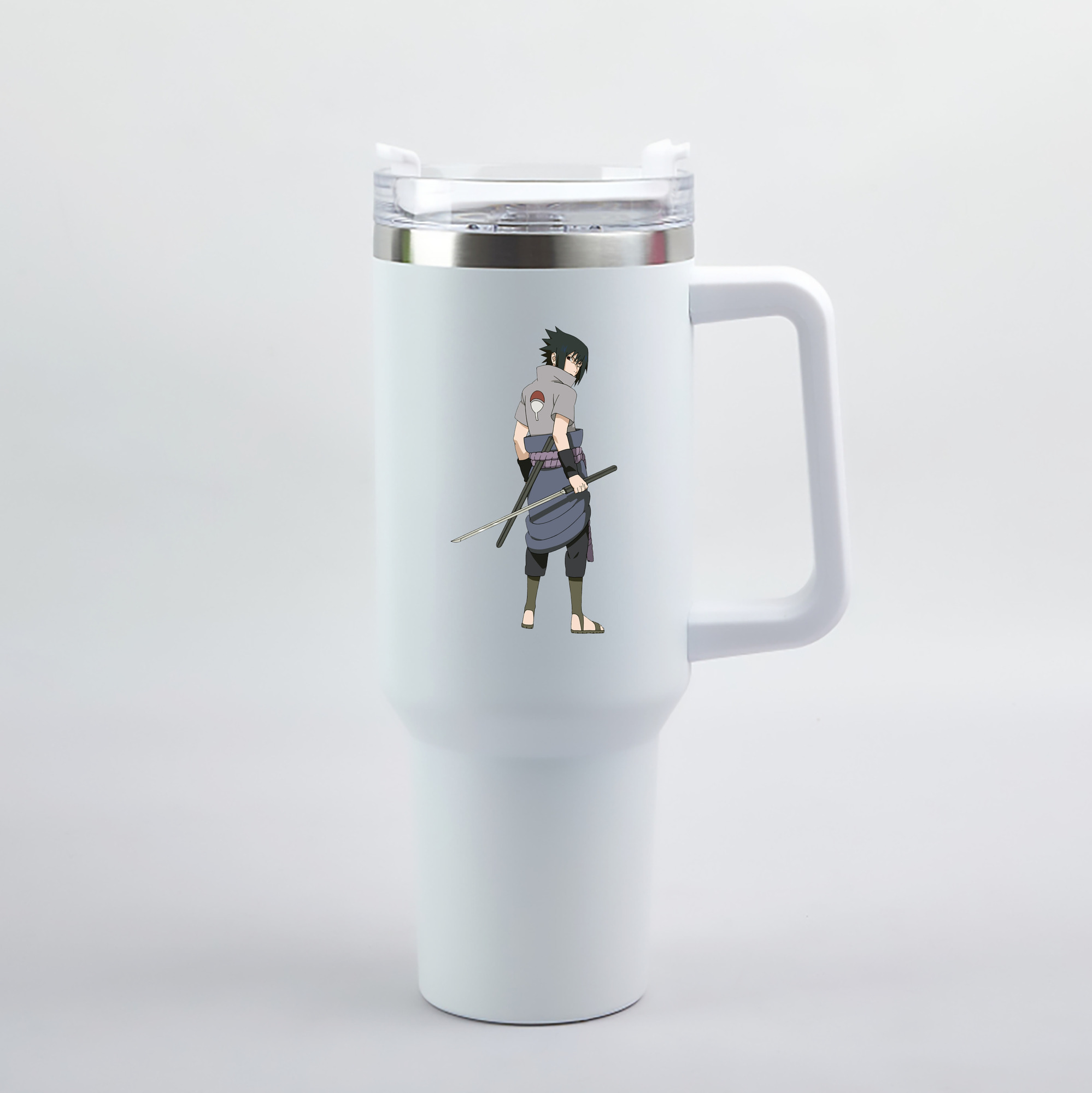 （画像用） NARUTO -ナルト- うちは サスケ Uchiha Sasuke 1200mL車用タンブラー（カラープリント）