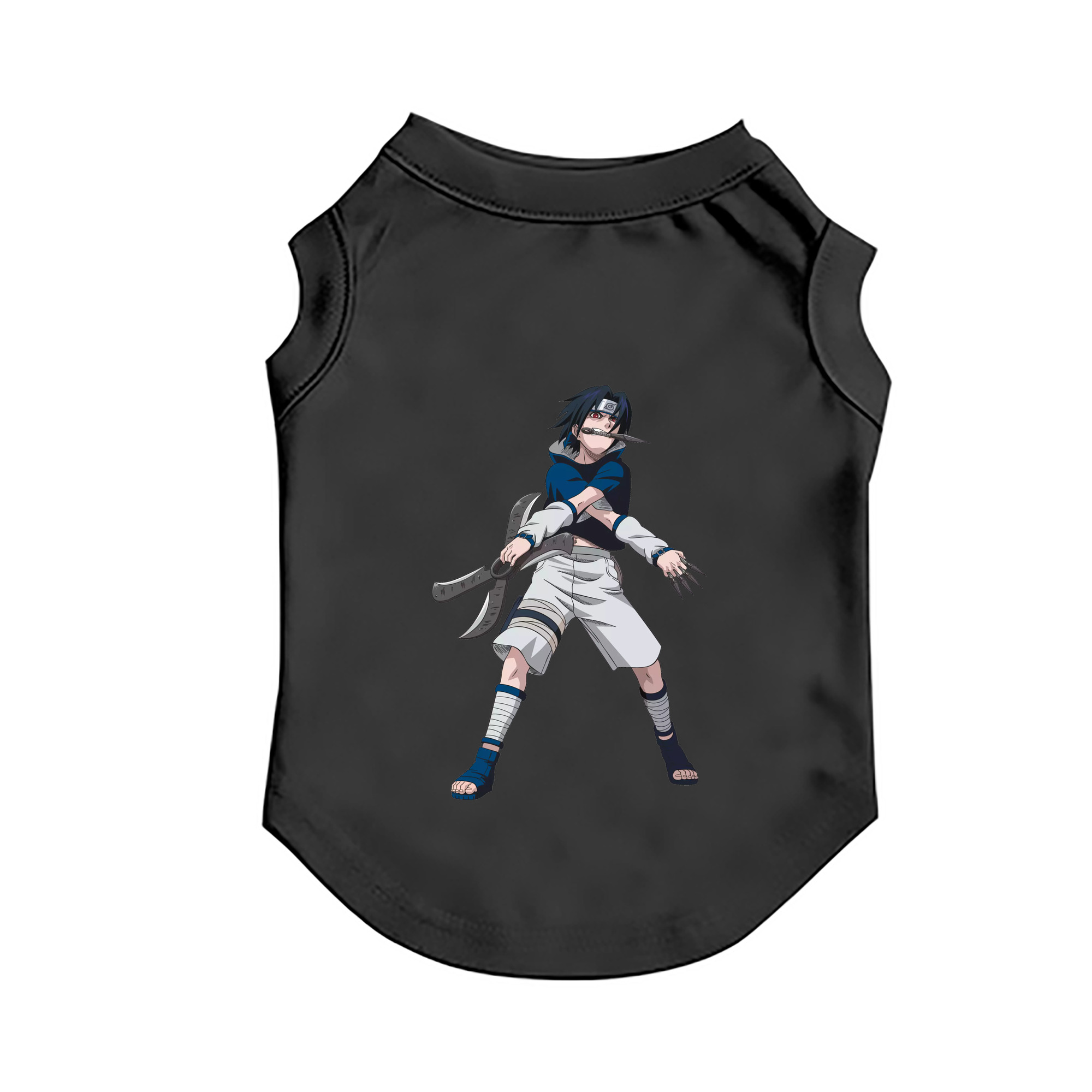 （画像用） NARUTO -ナルト- うちは サスケ Uchiha Sasuke ペット用ベスト