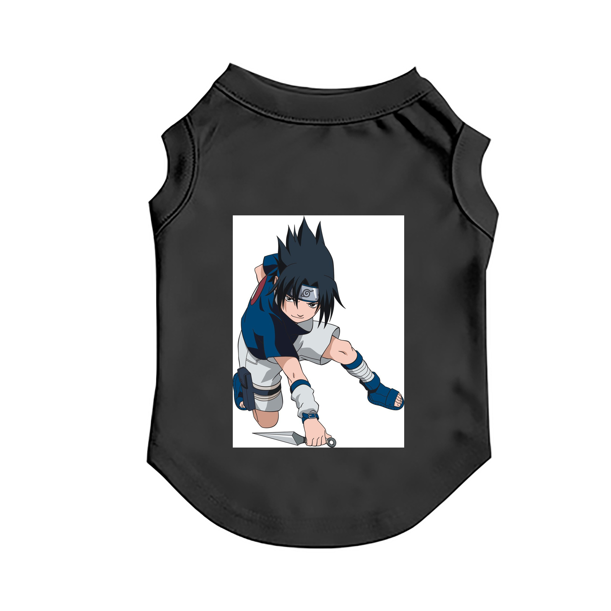 （画像用） NARUTO -ナルト- うちは サスケ Uchiha Sasuke ペット用ベスト
