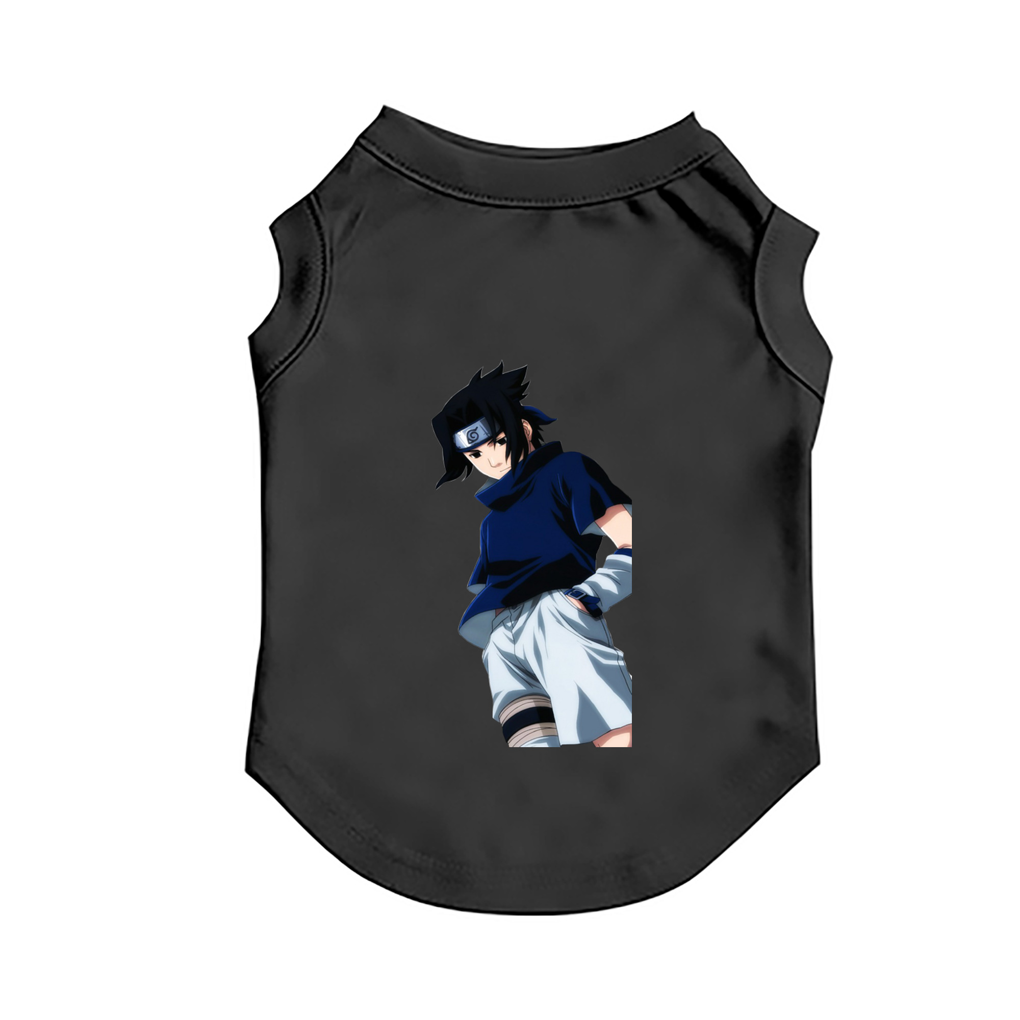 （画像用） NARUTO -ナルト- うちは サスケ Uchiha Sasuke ペット用ベスト
