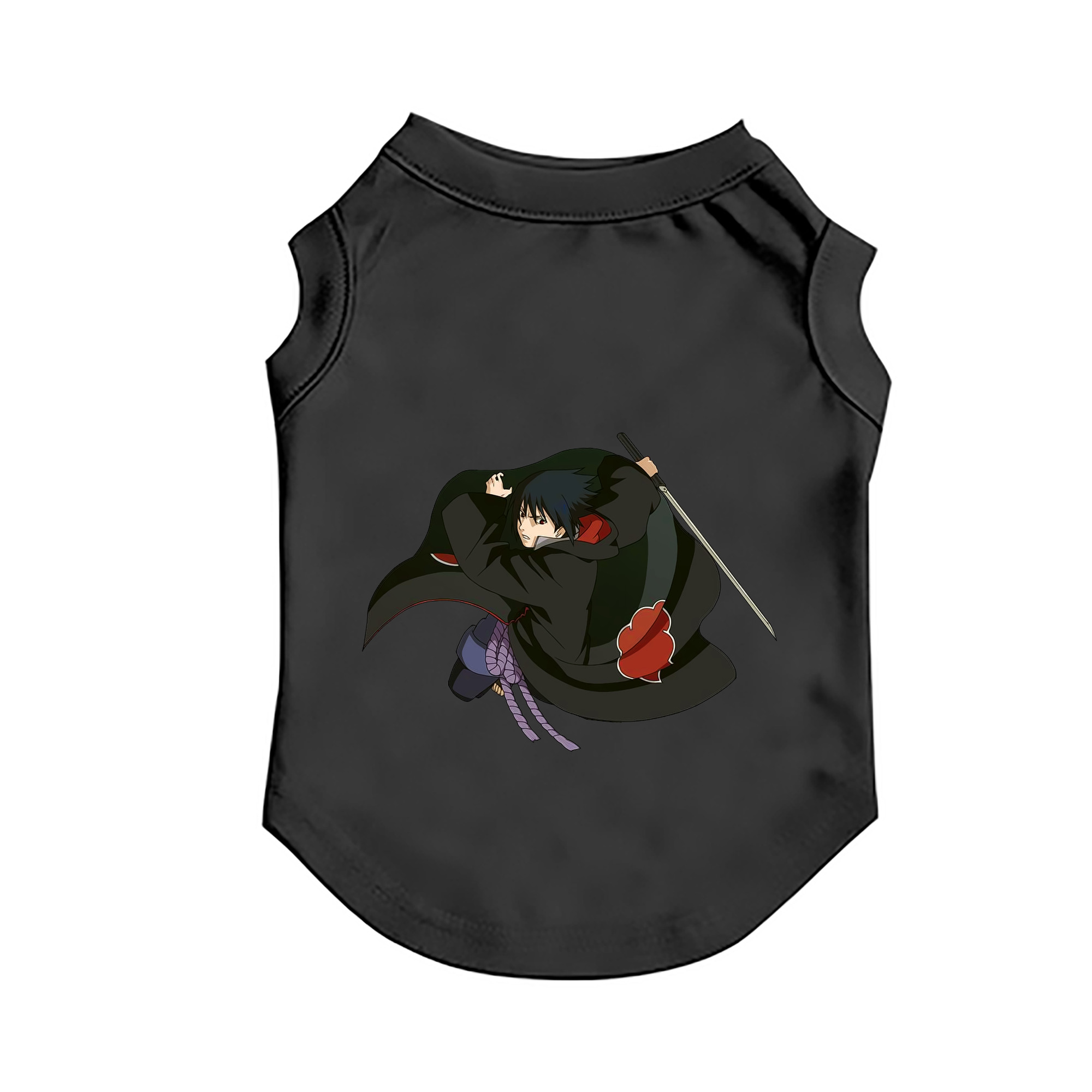 （画像用） NARUTO -ナルト- うちは サスケ Uchiha Sasuke ペット用ベスト