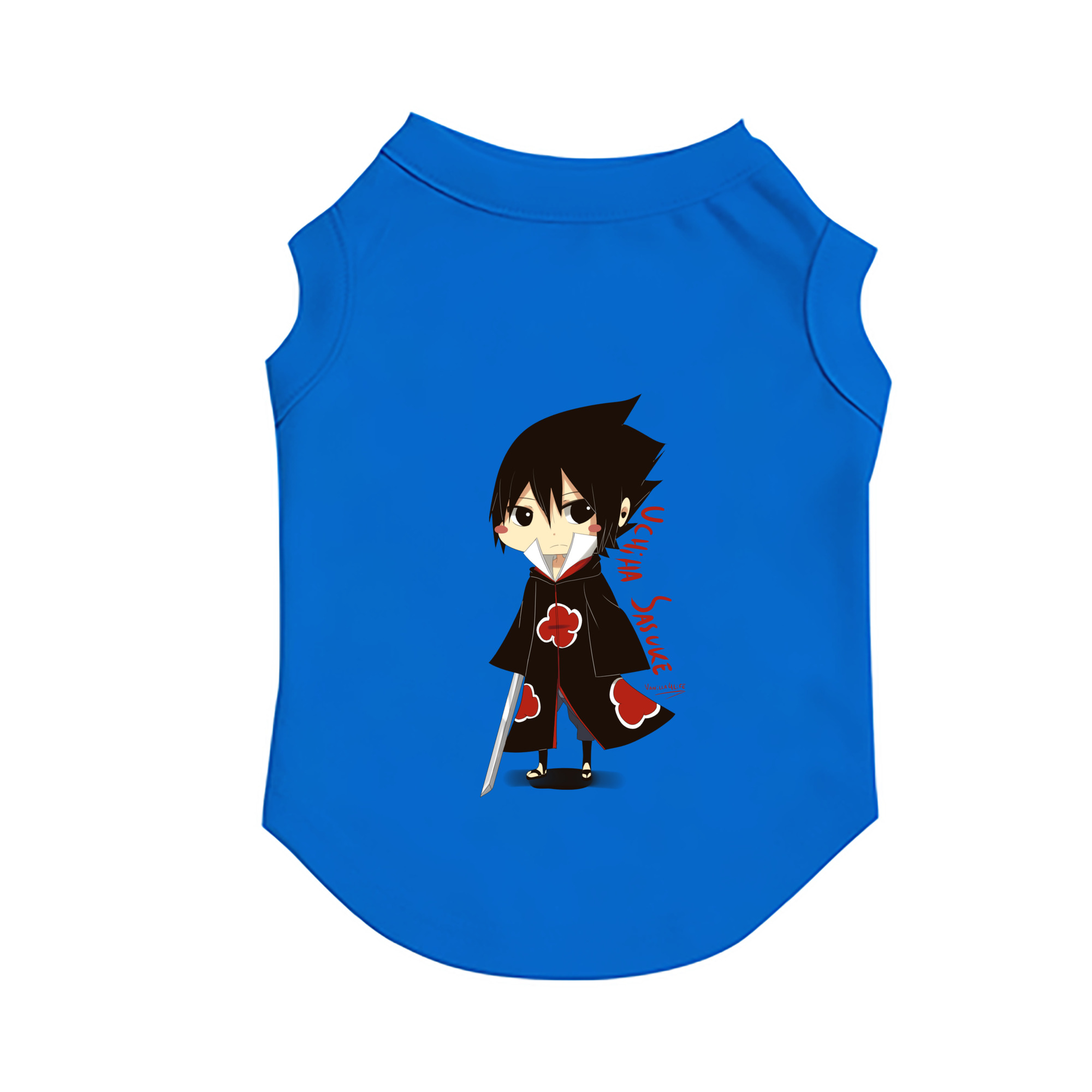 （画像用） NARUTO -ナルト- うちは サスケ Uchiha Sasuke ペット用ベスト