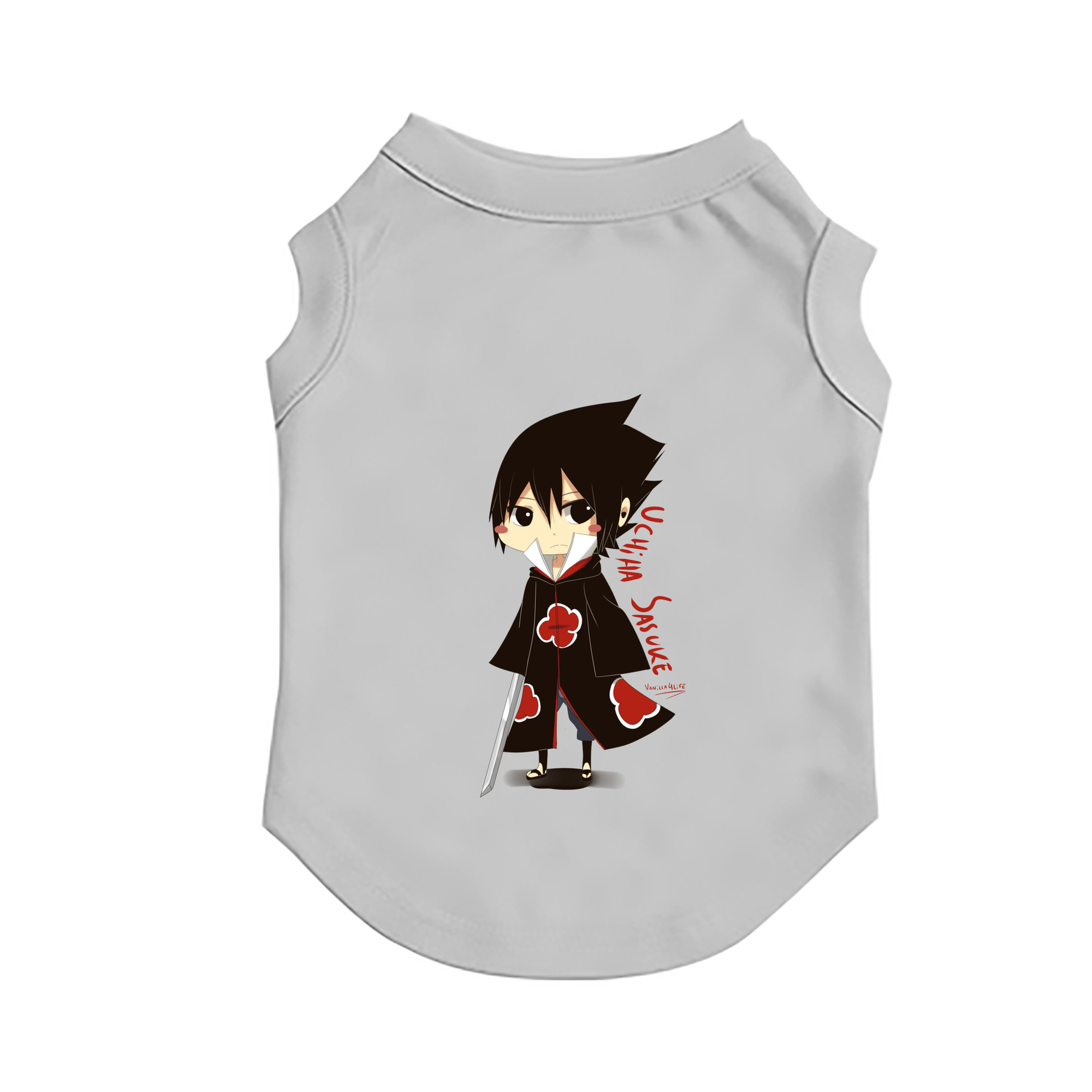 （画像用） NARUTO -ナルト- うちは サスケ Uchiha Sasuke ペット用ベスト