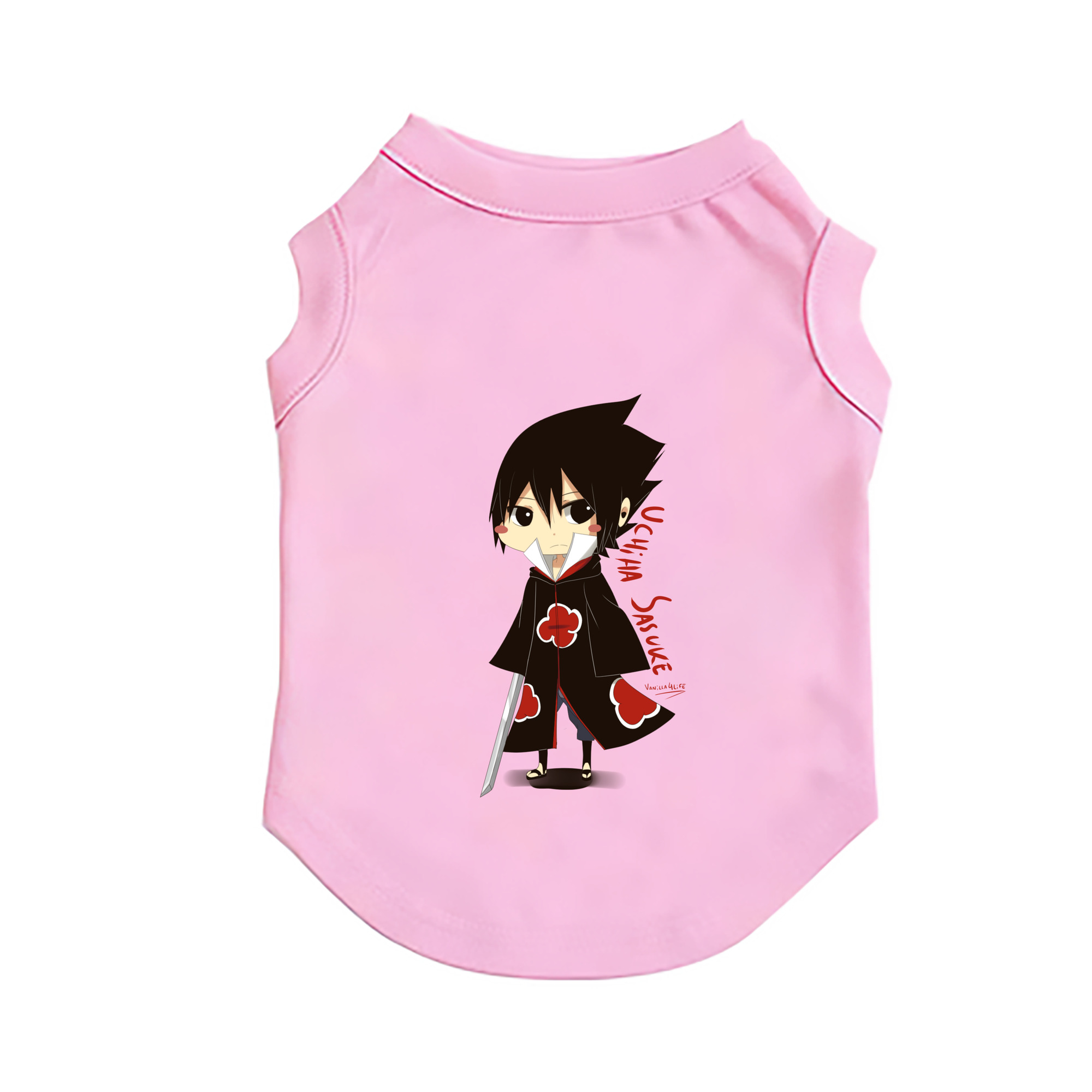 （画像用） NARUTO -ナルト- うちは サスケ Uchiha Sasuke ペット用ベスト