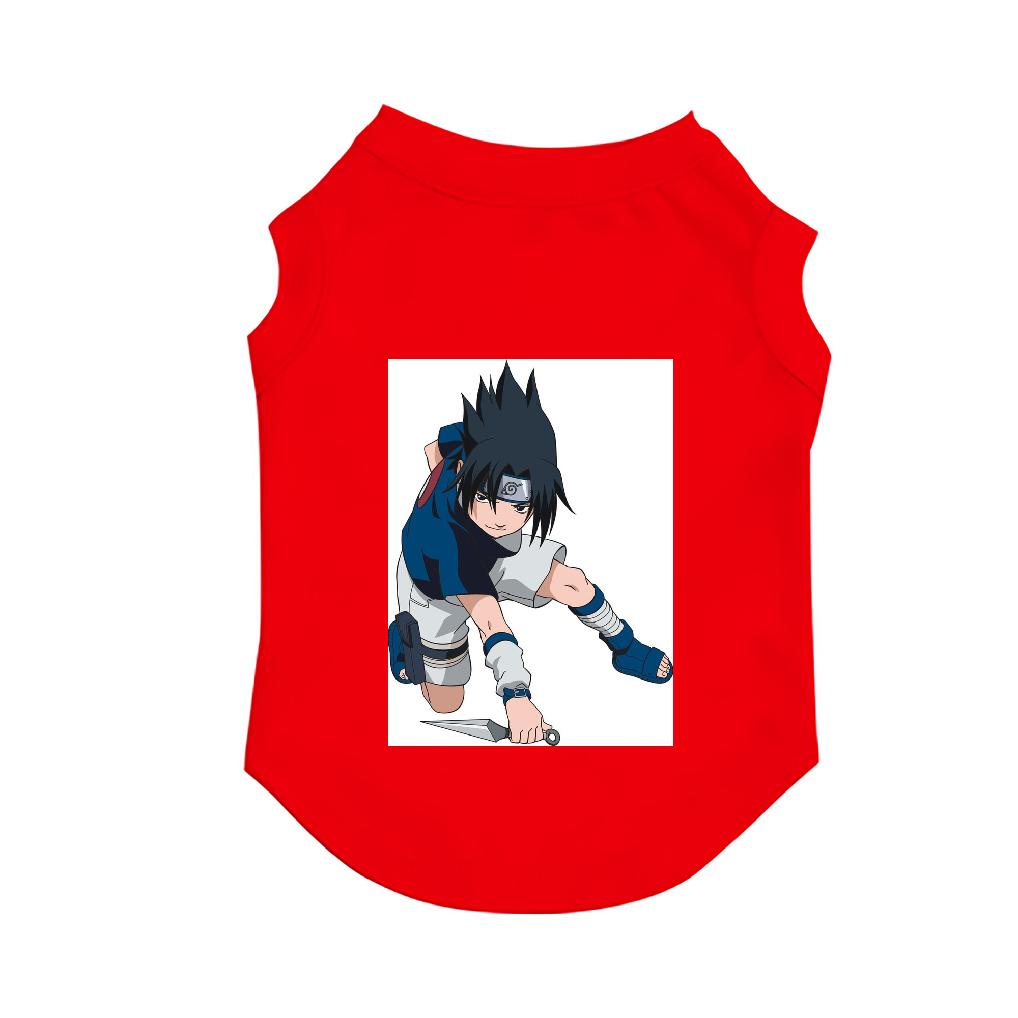 （画像用） NARUTO -ナルト- うちは サスケ Uchiha Sasuke ペット用ベスト