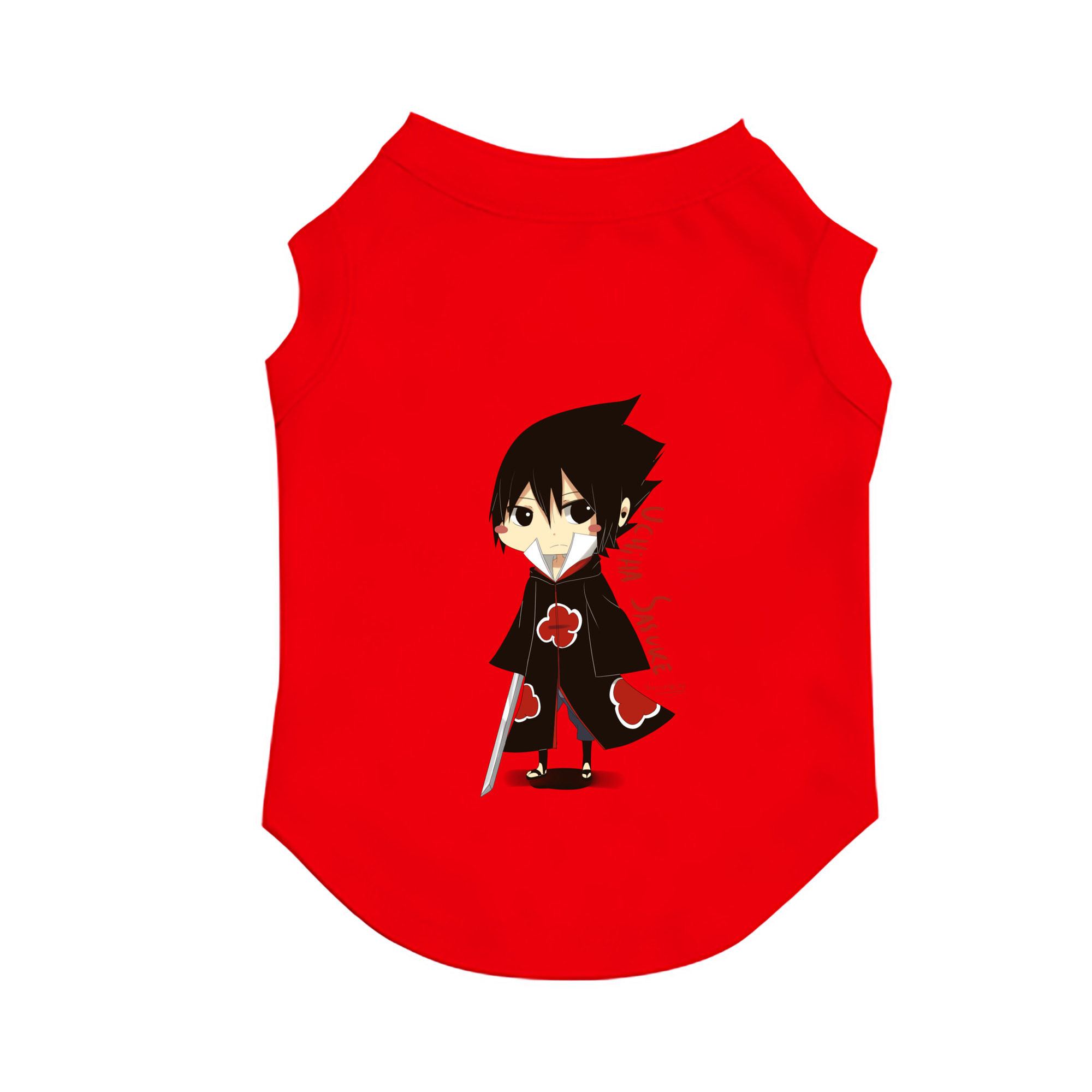 （画像用） NARUTO -ナルト- うちは サスケ Uchiha Sasuke ペット用ベスト