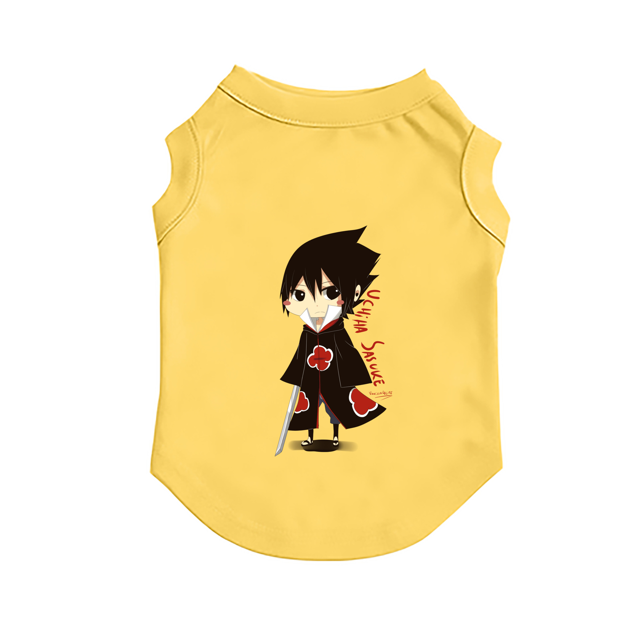 （画像用） NARUTO -ナルト- うちは サスケ Uchiha Sasuke ペット用ベスト