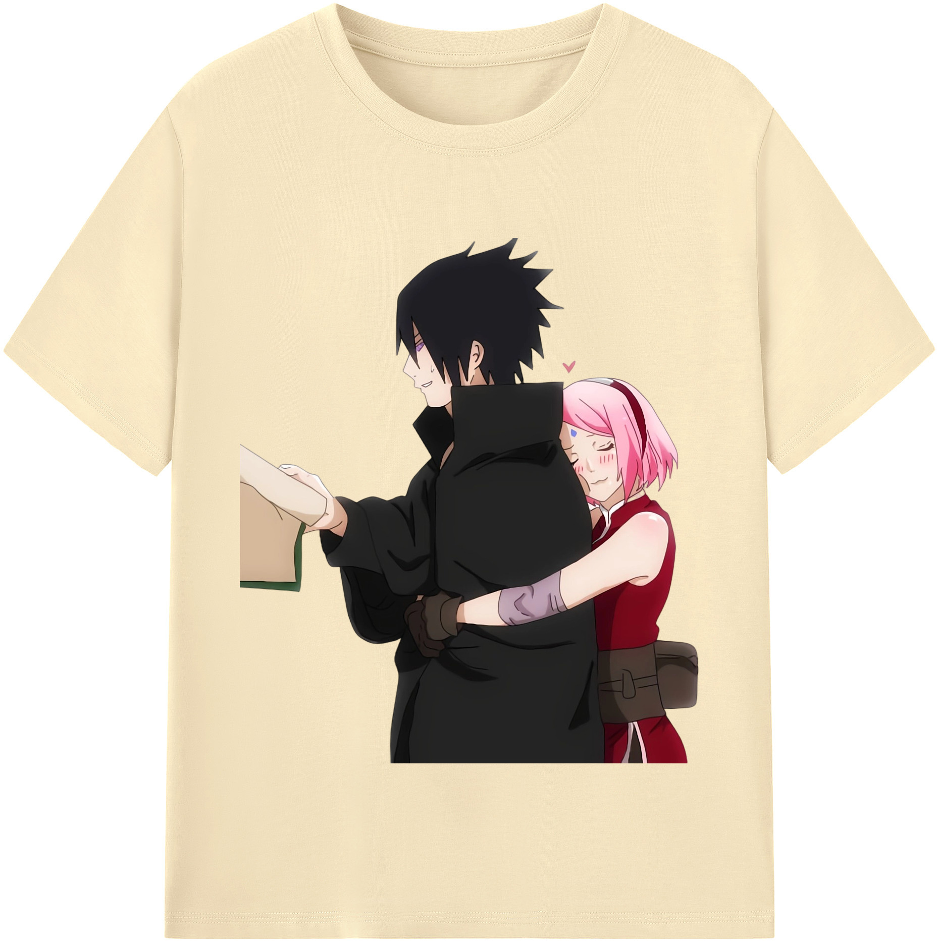 （画像用） NARUTO -ナルト- うちは サスケ Uchiha Sasuke 綿100％半袖Tシャツ（フロントプリント）