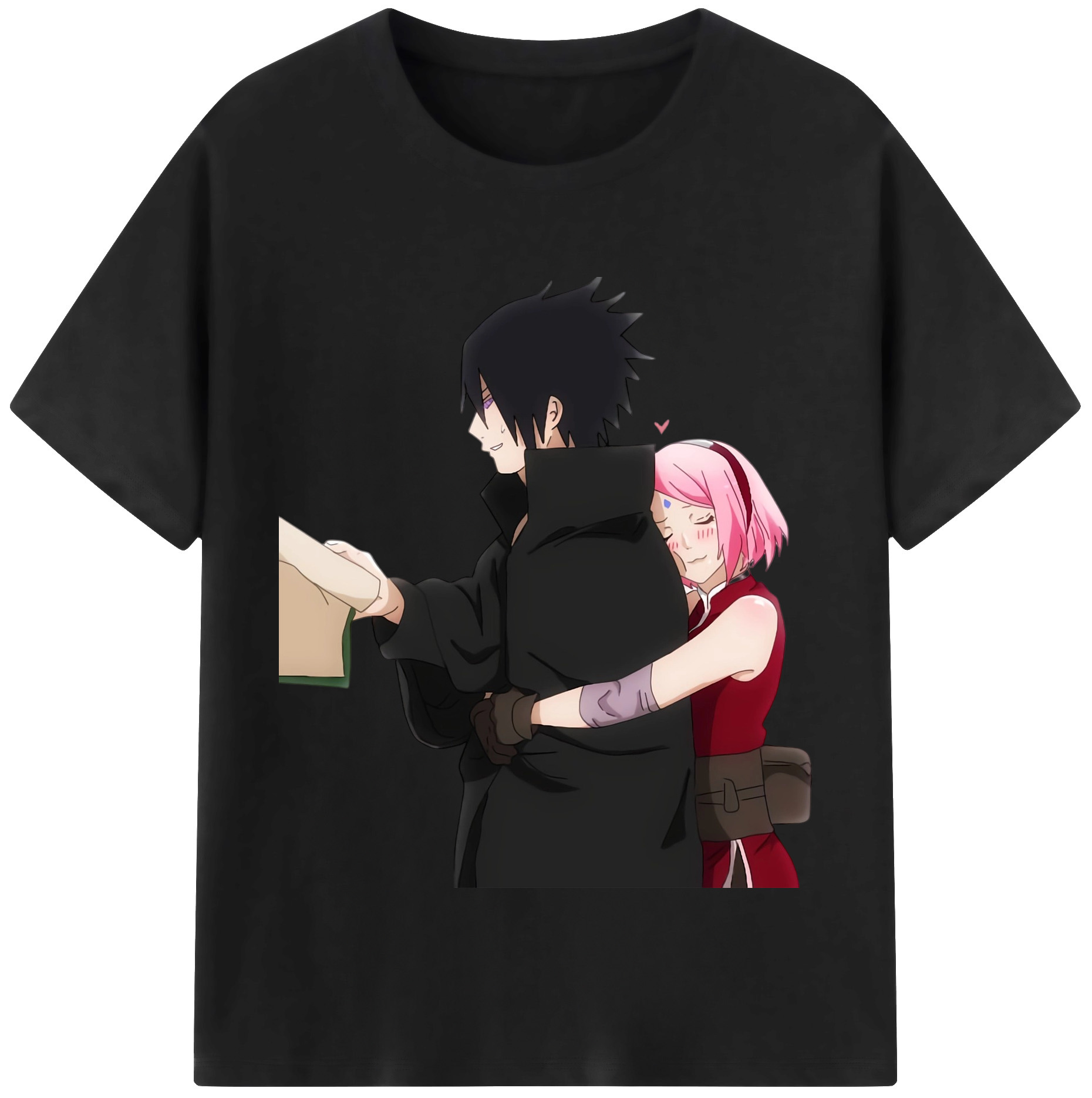 （画像用） NARUTO -ナルト- うちは サスケ Uchiha Sasuke 綿100％半袖Tシャツ（フロントプリント）