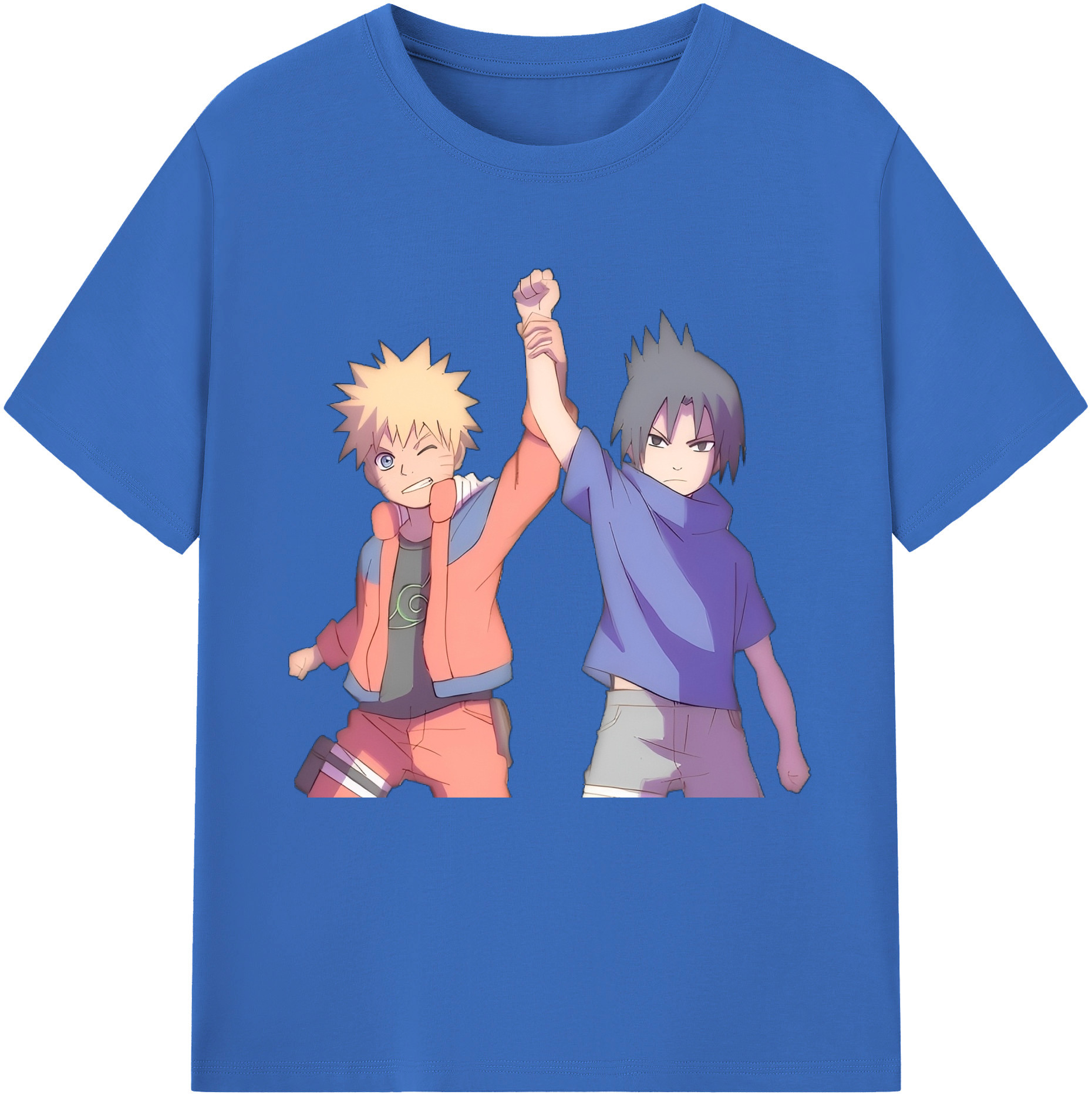 （画像用） NARUTO -ナルト- うちは サスケ Uchiha Sasuke 綿100％半袖Tシャツ（フロントプリント）