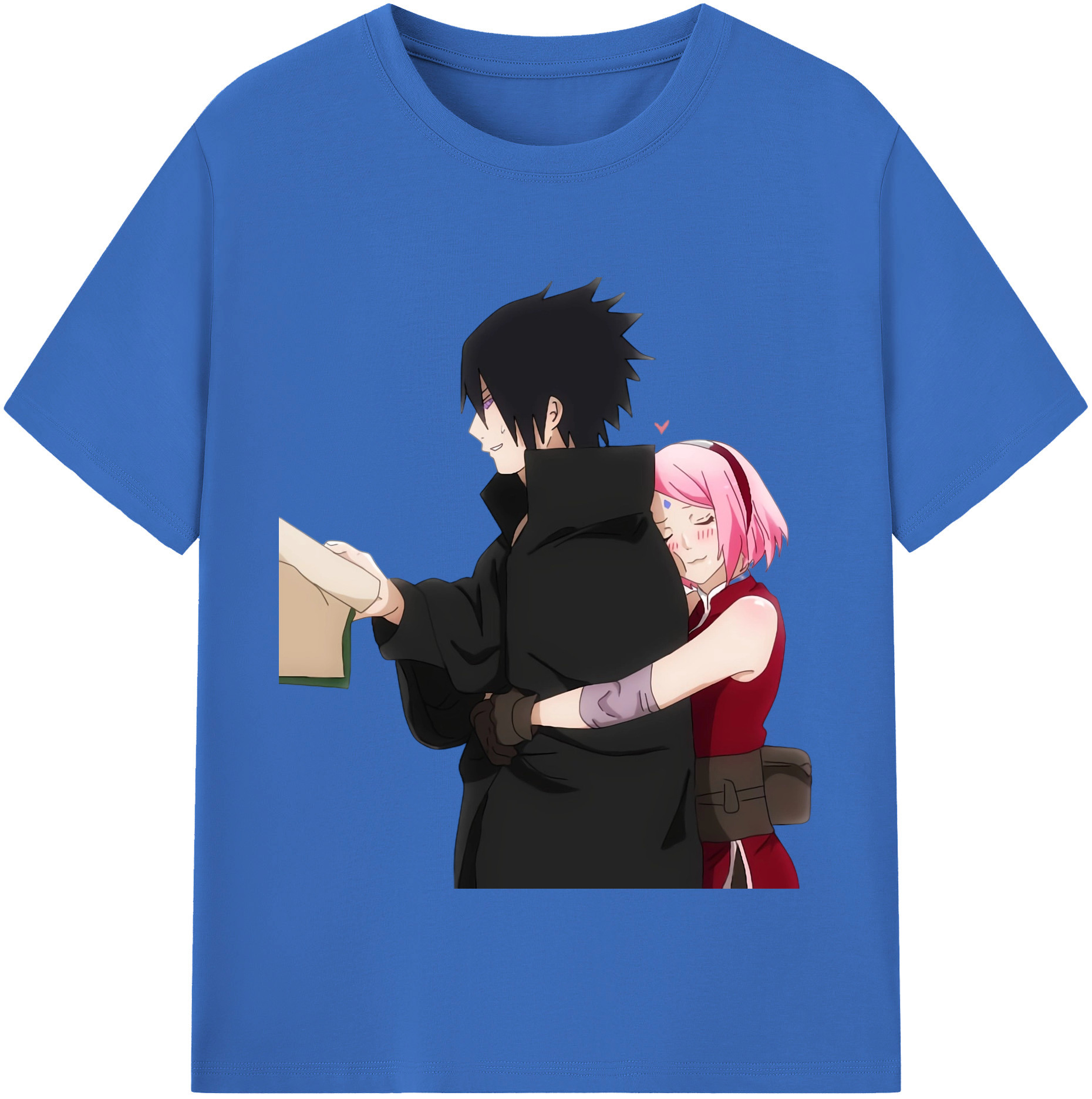 （画像用） NARUTO -ナルト- うちは サスケ Uchiha Sasuke 綿100％半袖Tシャツ（フロントプリント）