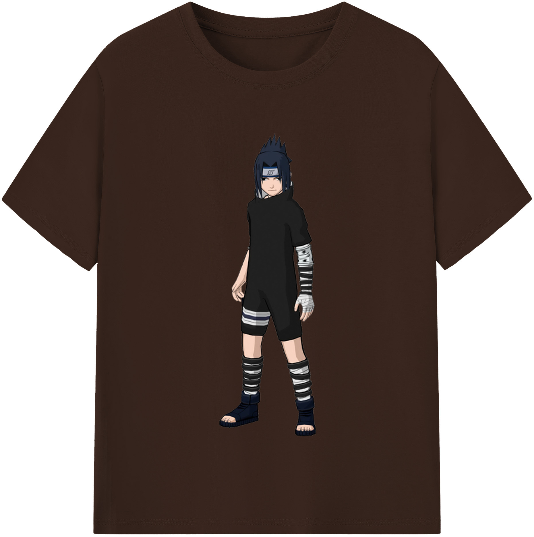 （画像用） NARUTO -ナルト- うちは サスケ Uchiha Sasuke 綿100％半袖Tシャツ（フロントプリント）
