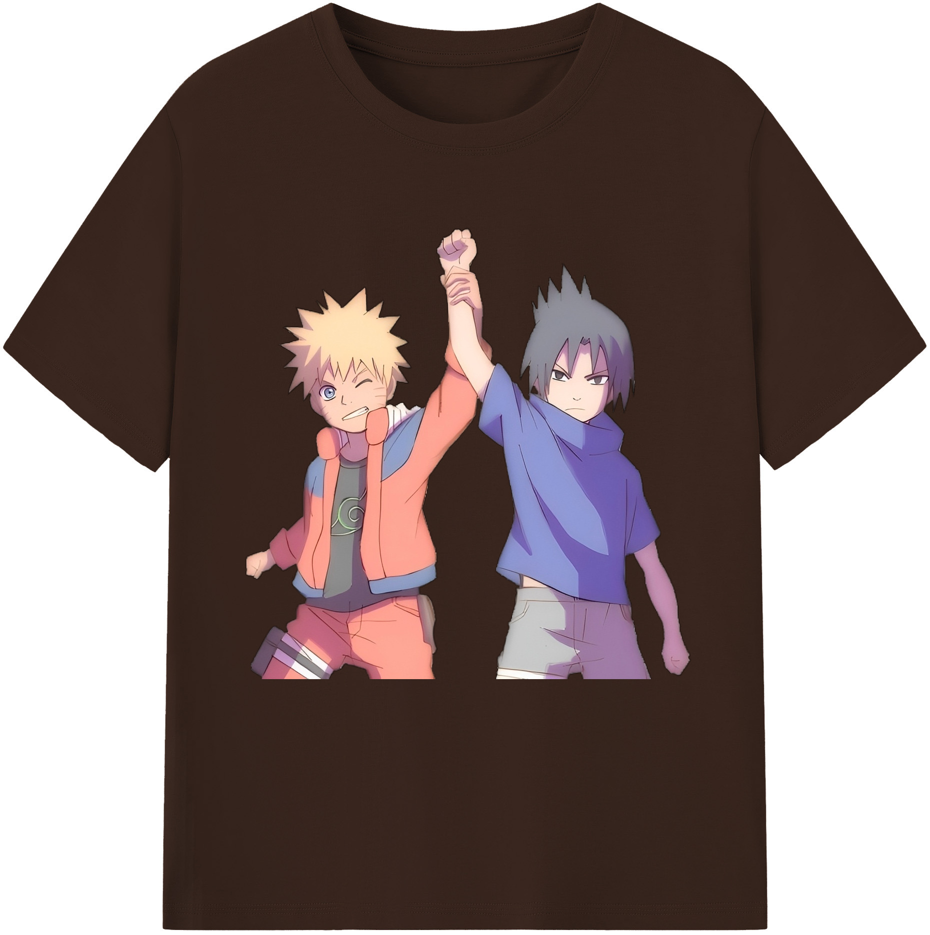 （画像用） NARUTO -ナルト- うちは サスケ Uchiha Sasuke 綿100％半袖Tシャツ（フロントプリント）