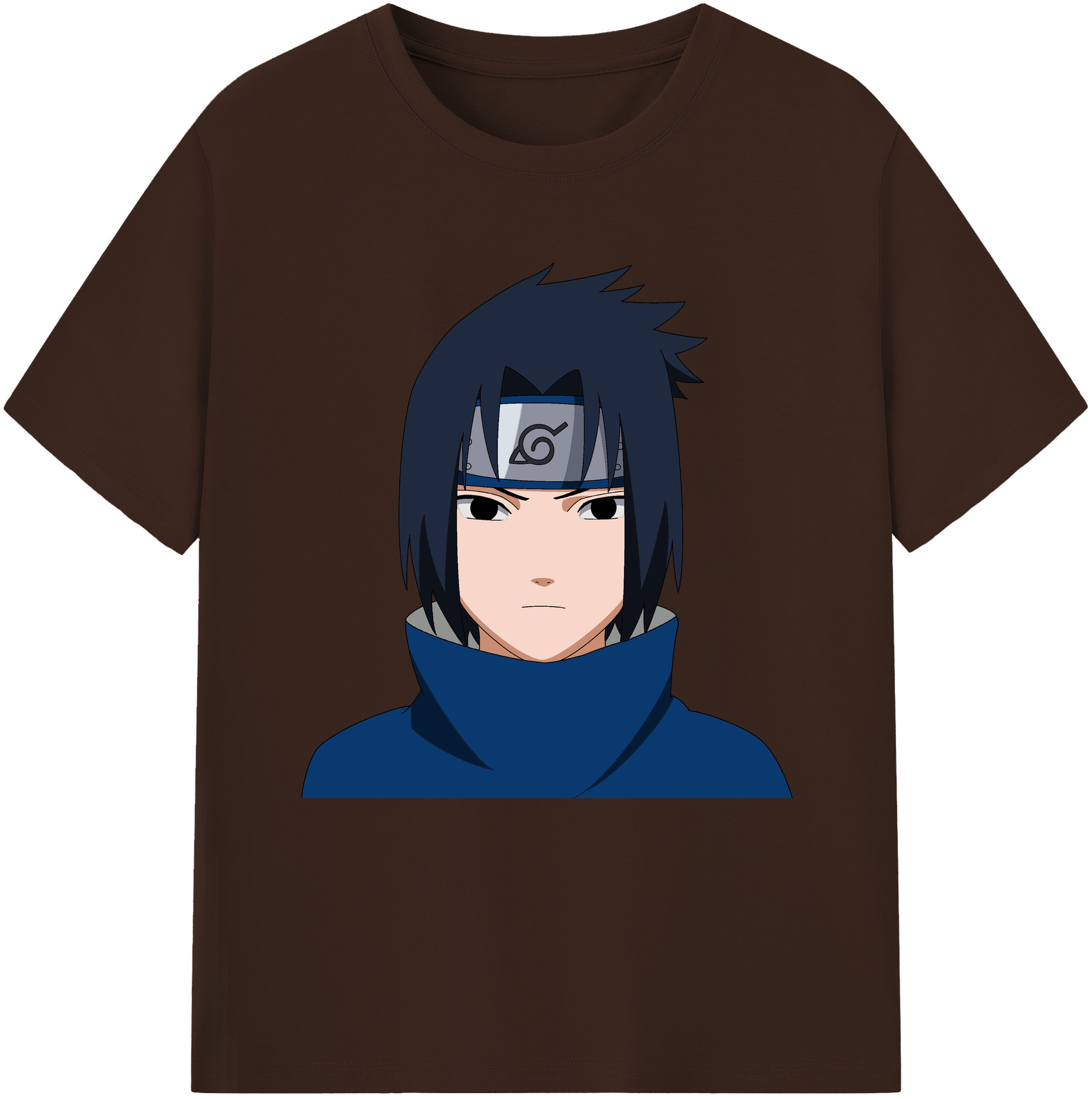 （画像用） NARUTO -ナルト- うちは サスケ Uchiha Sasuke 綿100％半袖Tシャツ（フロントプリント）
