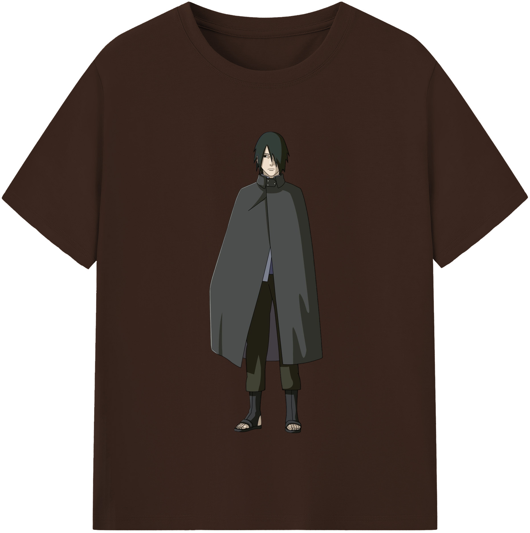 （画像用） NARUTO -ナルト- うちは サスケ Uchiha Sasuke 綿100％半袖Tシャツ（フロントプリント）