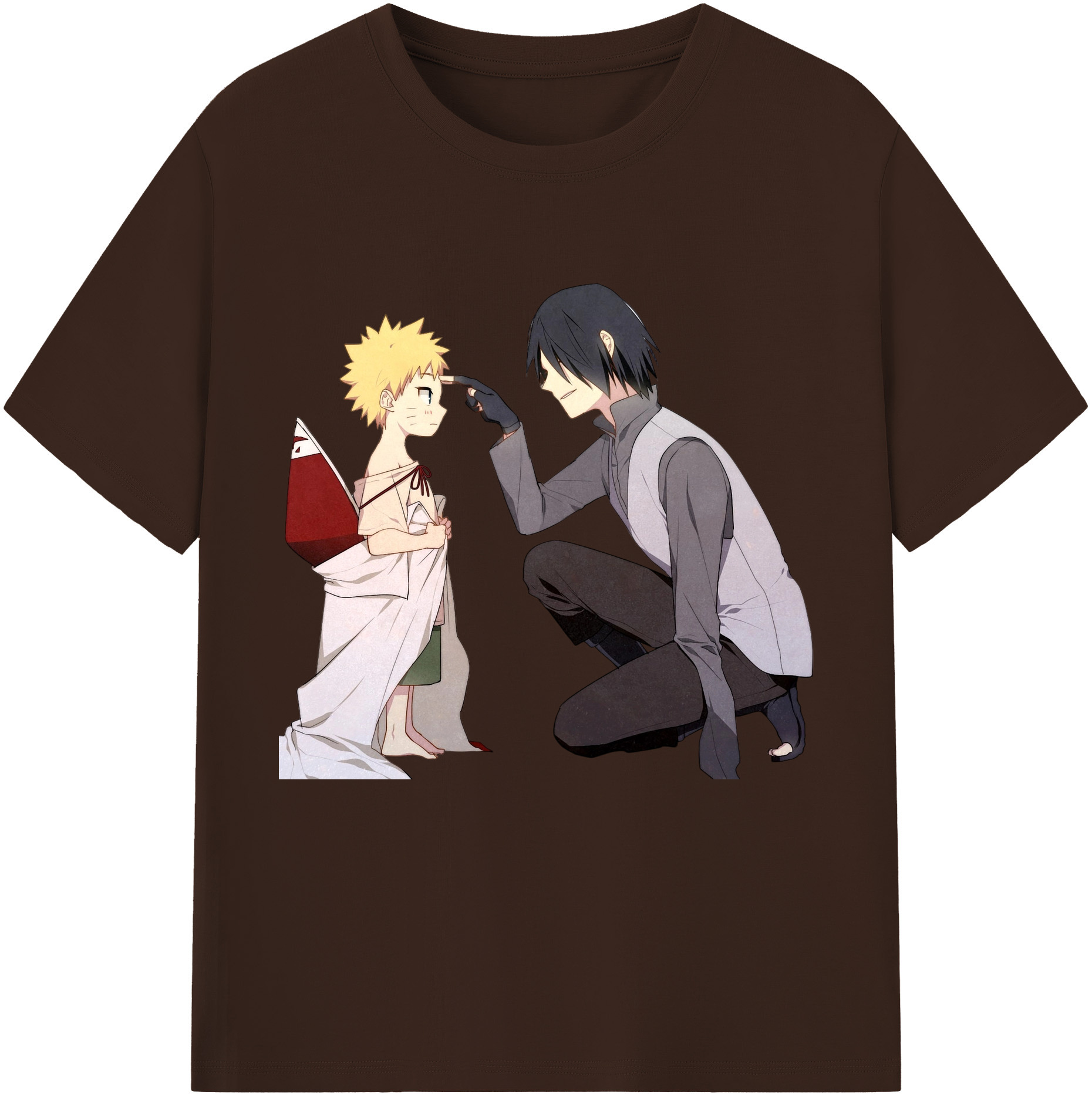 （画像用） NARUTO -ナルト- うちは サスケ Uchiha Sasuke 綿100％半袖Tシャツ（フロントプリント）