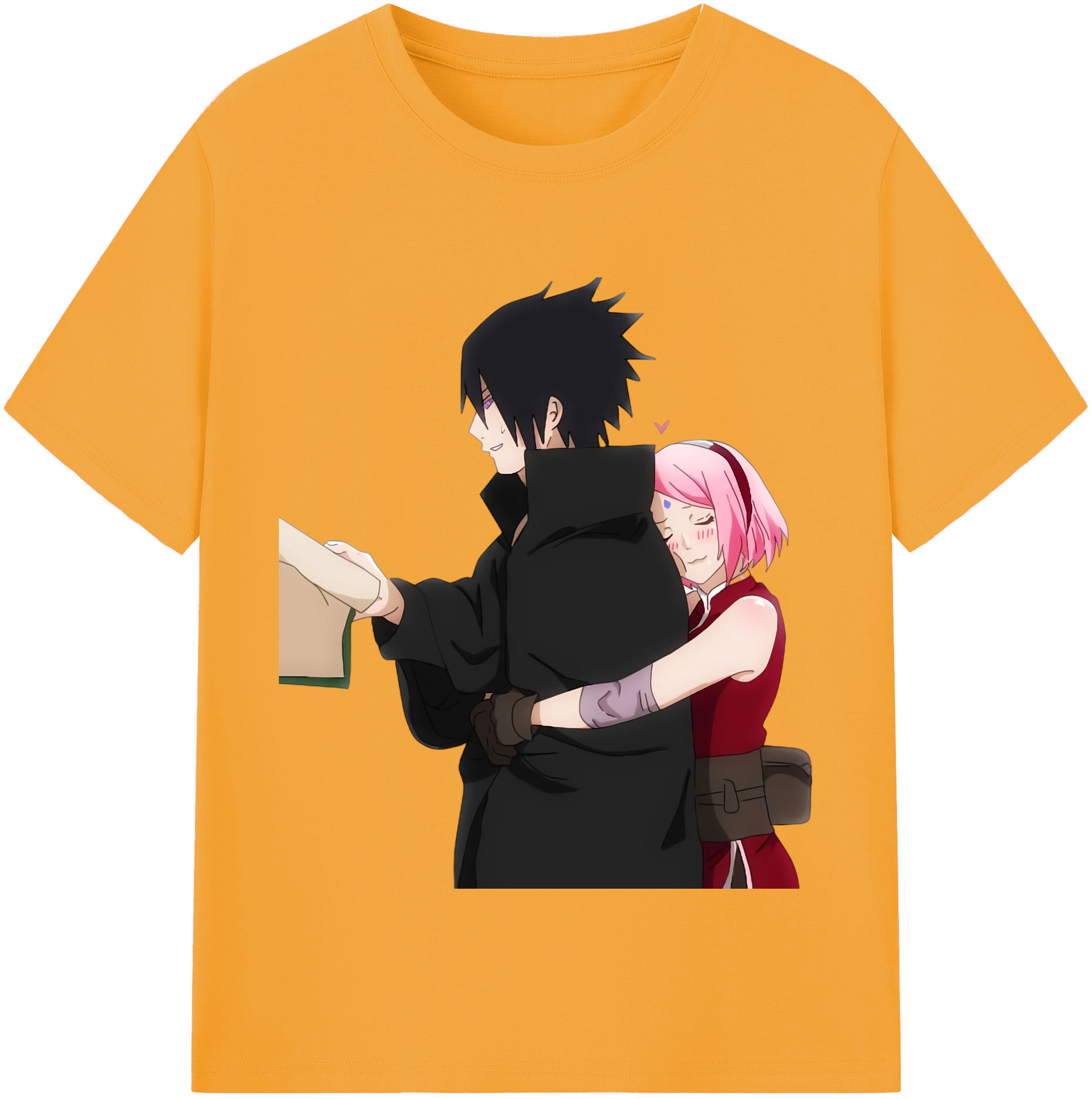 （画像用） NARUTO -ナルト- うちは サスケ Uchiha Sasuke 綿100％半袖Tシャツ（フロントプリント）