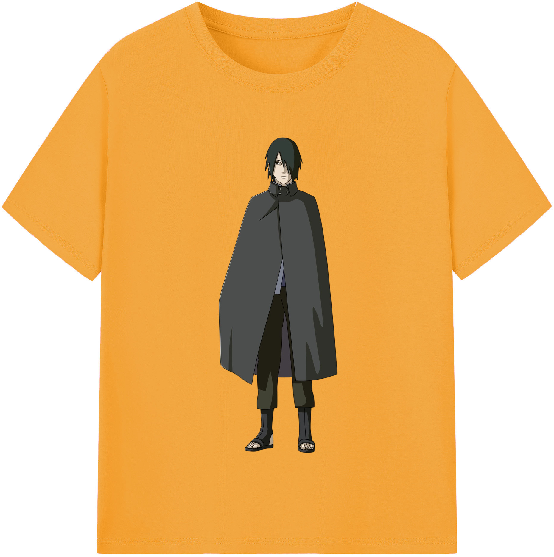 （画像用） NARUTO -ナルト- うちは サスケ Uchiha Sasuke 綿100％半袖Tシャツ（フロントプリント）