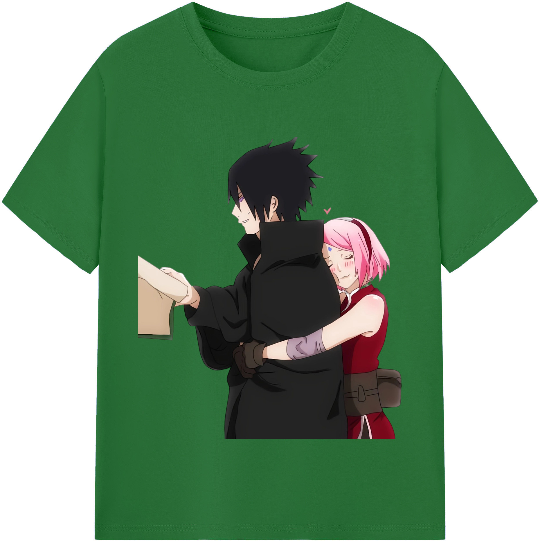（画像用） NARUTO -ナルト- うちは サスケ Uchiha Sasuke 綿100％半袖Tシャツ（フロントプリント）