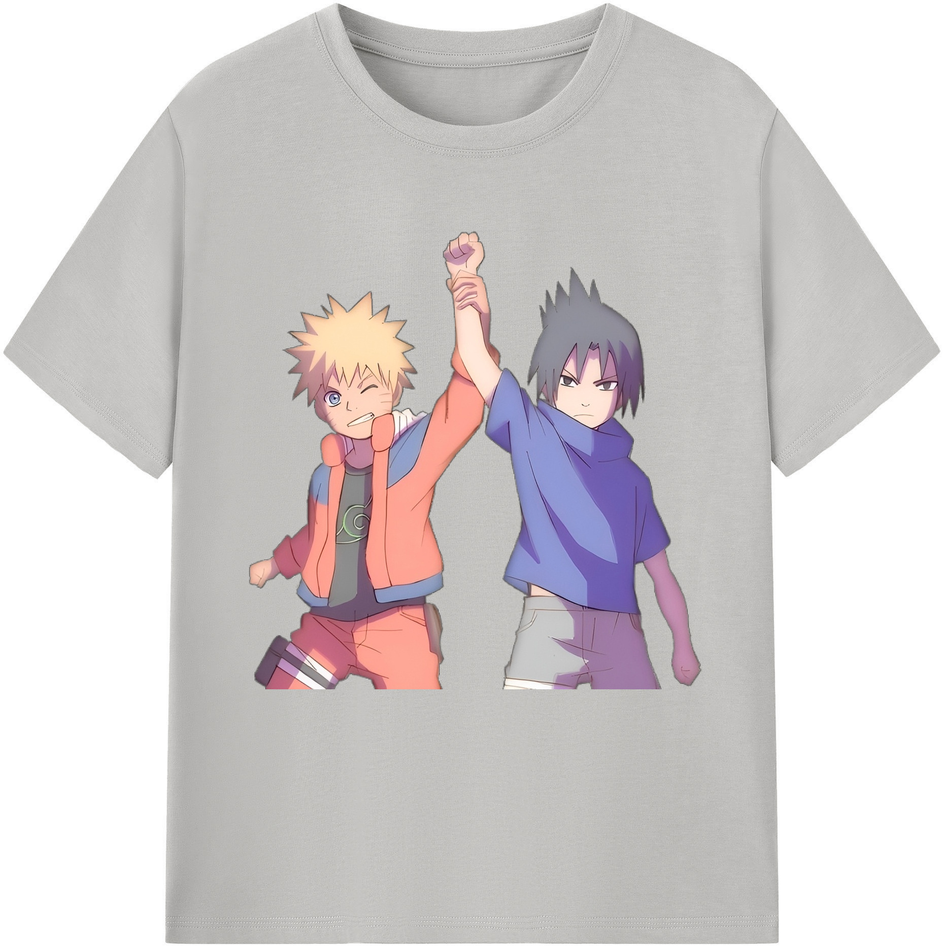 （画像用） NARUTO -ナルト- うちは サスケ Uchiha Sasuke 綿100％半袖Tシャツ（フロントプリント）