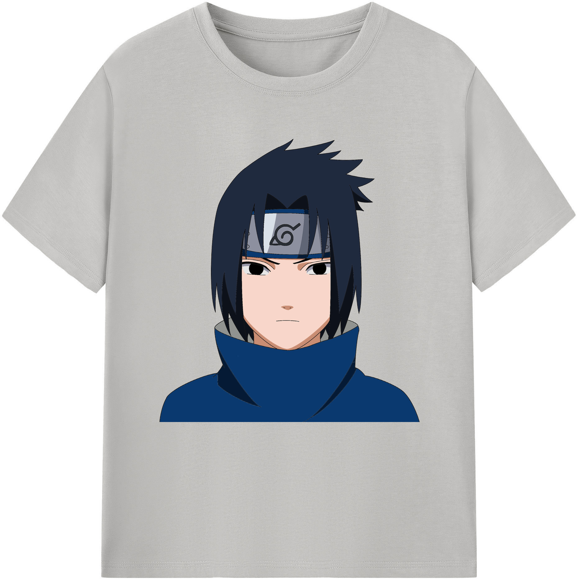 （画像用） NARUTO -ナルト- うちは サスケ Uchiha Sasuke 綿100％半袖Tシャツ（フロントプリント）
