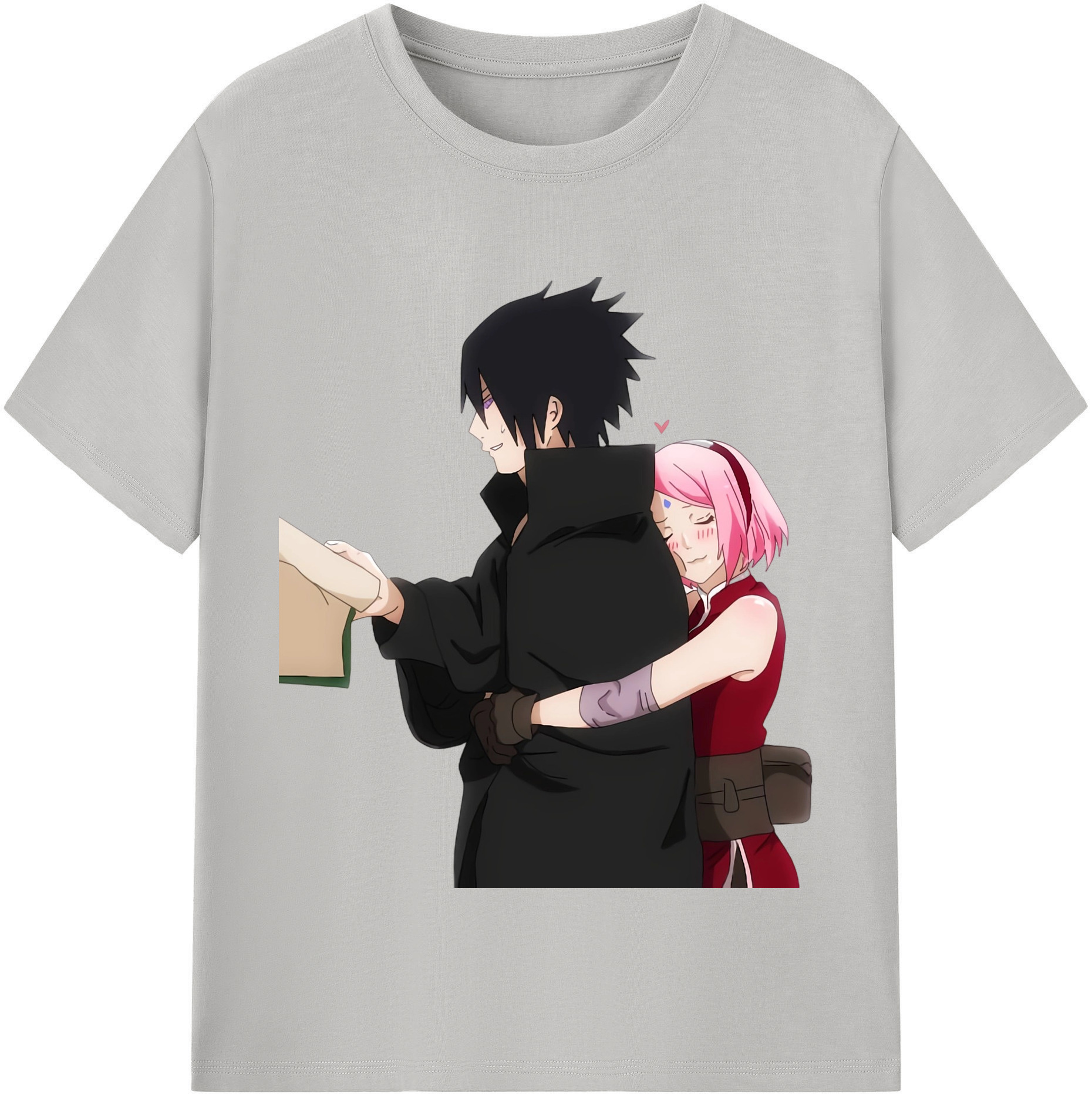 （画像用） NARUTO -ナルト- うちは サスケ Uchiha Sasuke 綿100％半袖Tシャツ（フロントプリント）