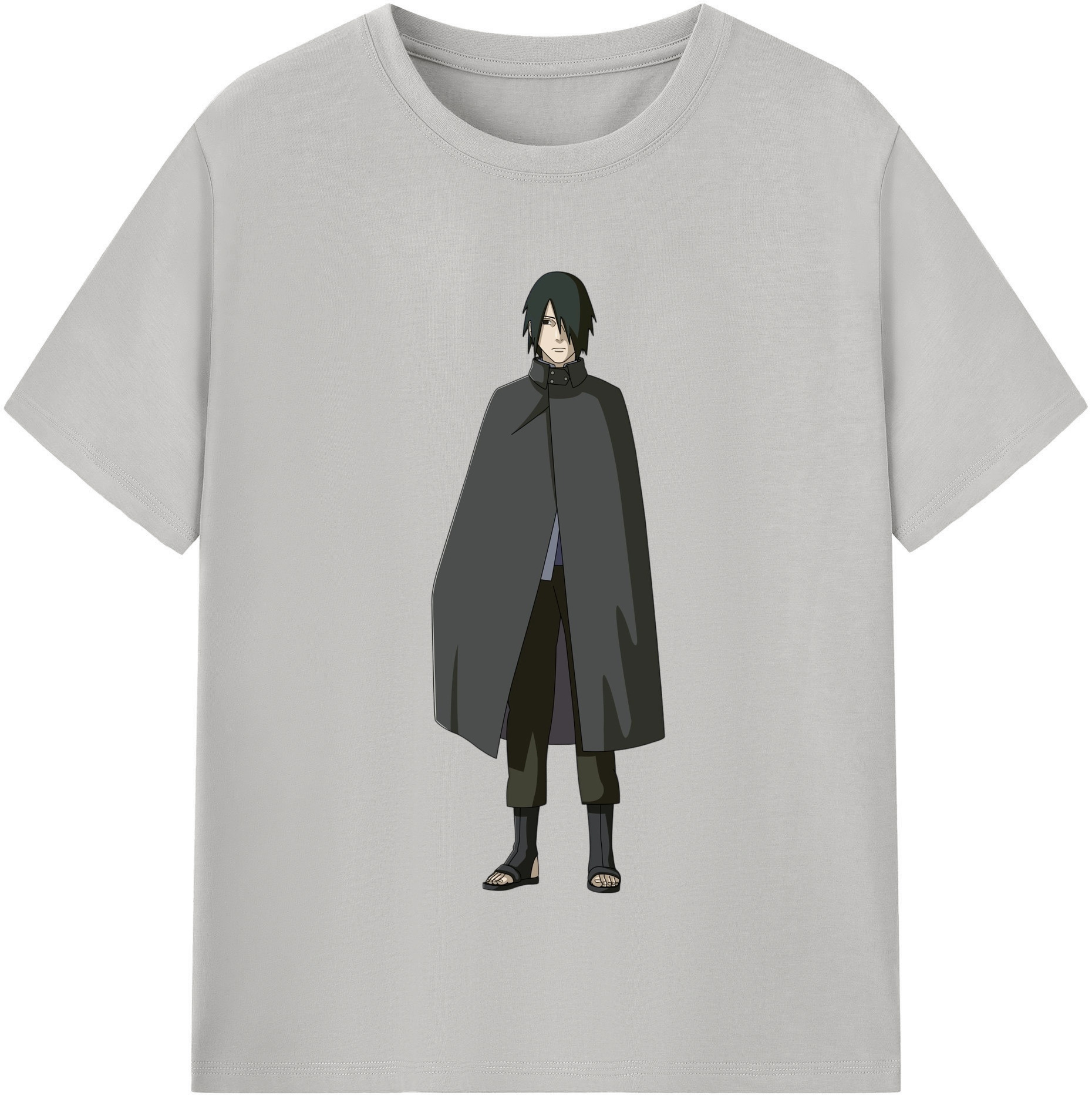 （画像用） NARUTO -ナルト- うちは サスケ Uchiha Sasuke 綿100％半袖Tシャツ（フロントプリント）