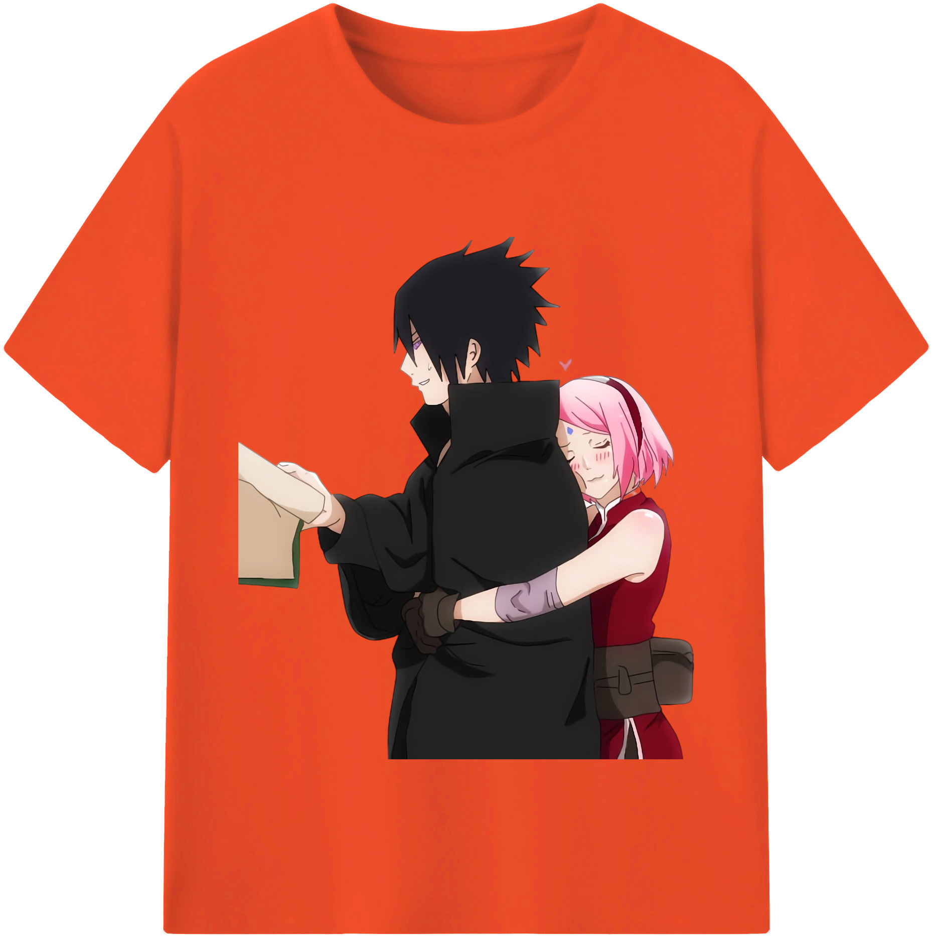（画像用） NARUTO -ナルト- うちは サスケ Uchiha Sasuke 綿100％半袖Tシャツ（フロントプリント）