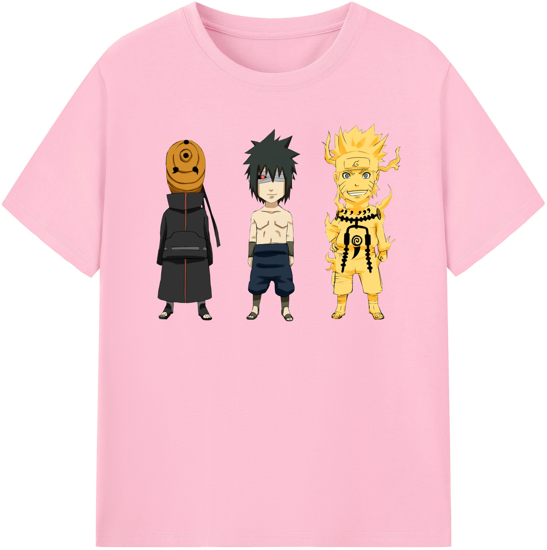 （画像用） NARUTO -ナルト- うちは サスケ Uchiha Sasuke 綿100％半袖Tシャツ（フロントプリント）