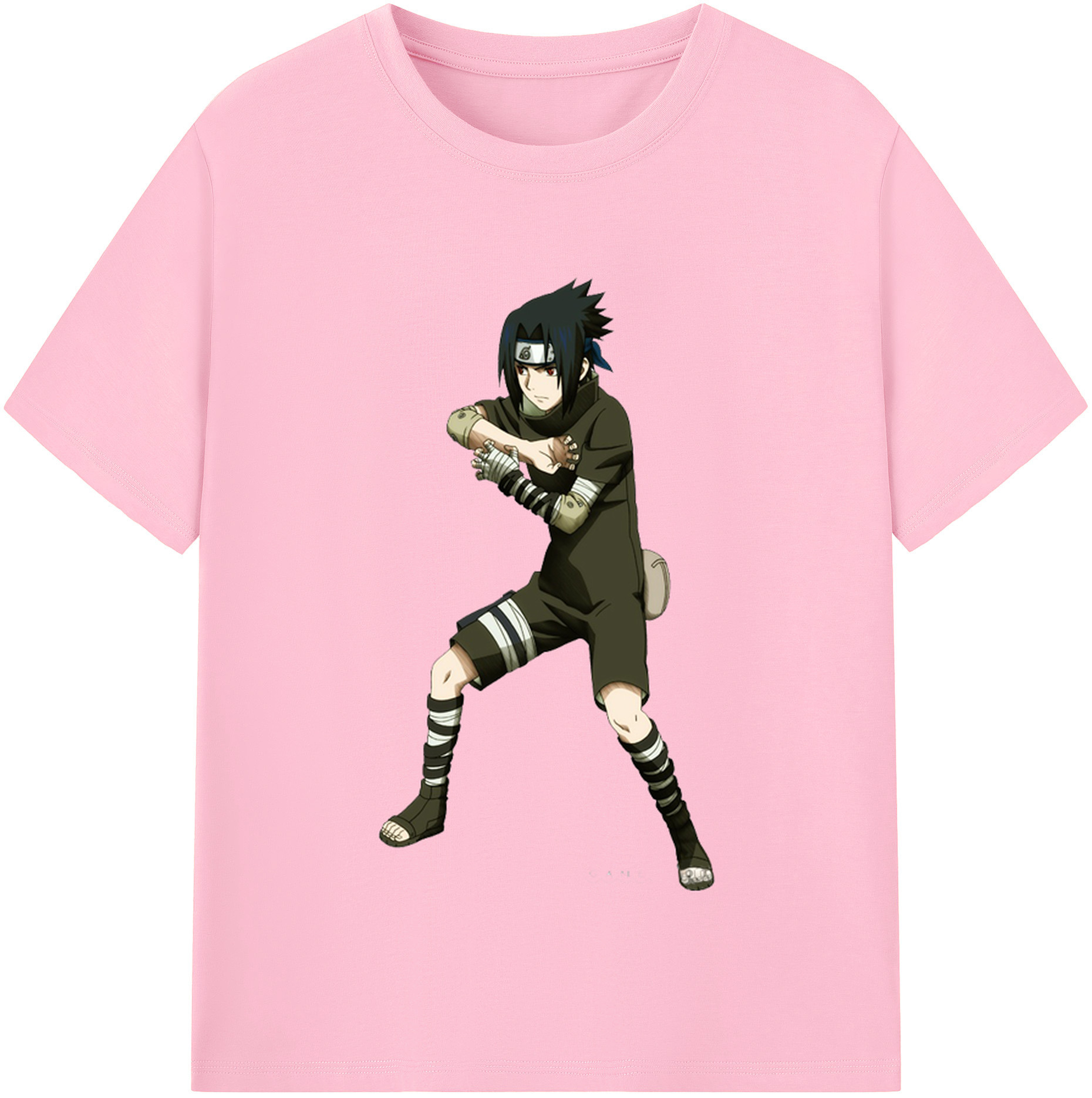 （画像用） NARUTO -ナルト- うちは サスケ Uchiha Sasuke 綿100％半袖Tシャツ（フロントプリント）