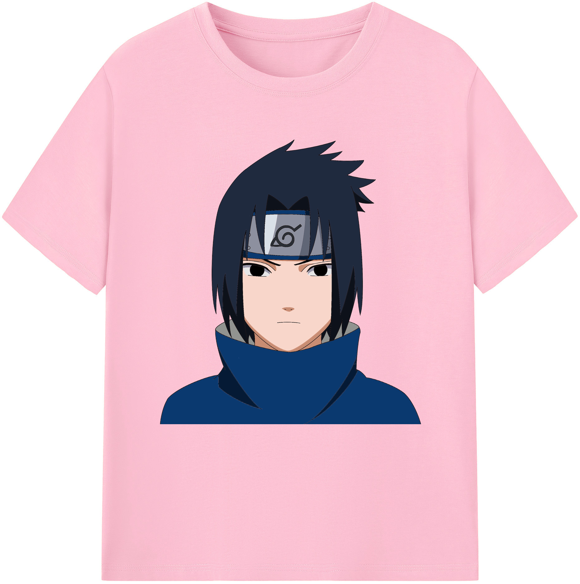 （画像用） NARUTO -ナルト- うちは サスケ Uchiha Sasuke 綿100％半袖Tシャツ（フロントプリント）