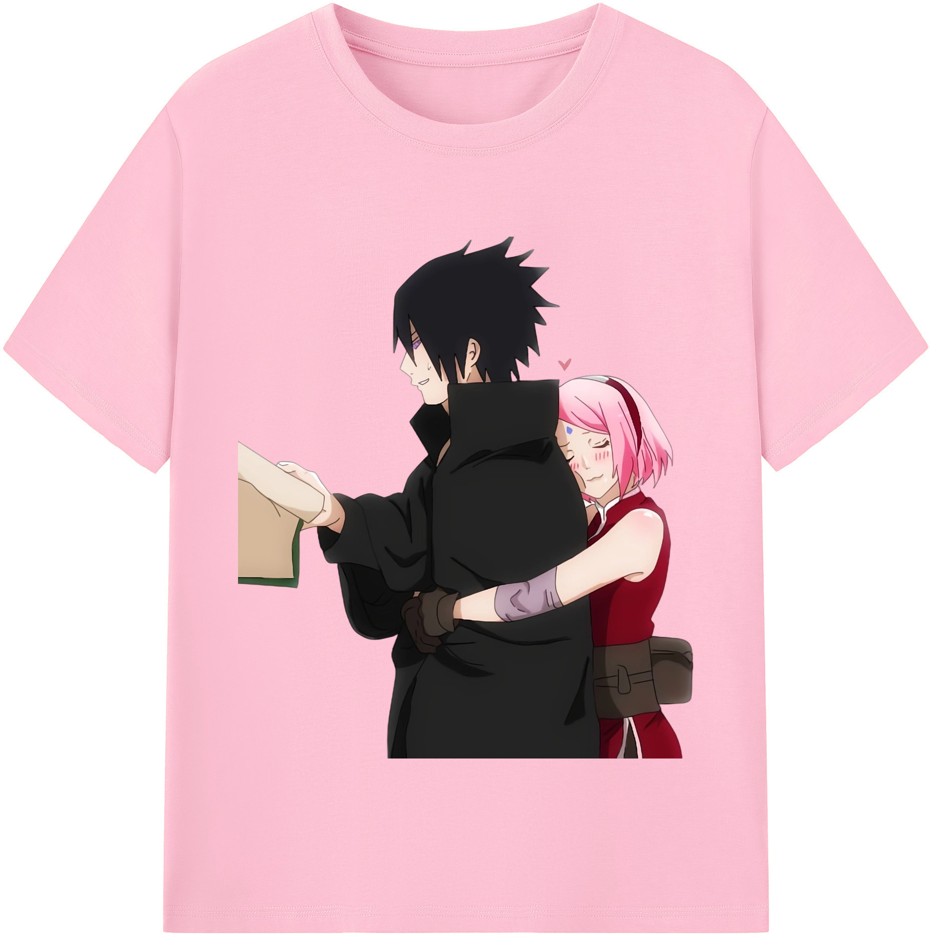 （画像用） NARUTO -ナルト- うちは サスケ Uchiha Sasuke 綿100％半袖Tシャツ（フロントプリント）