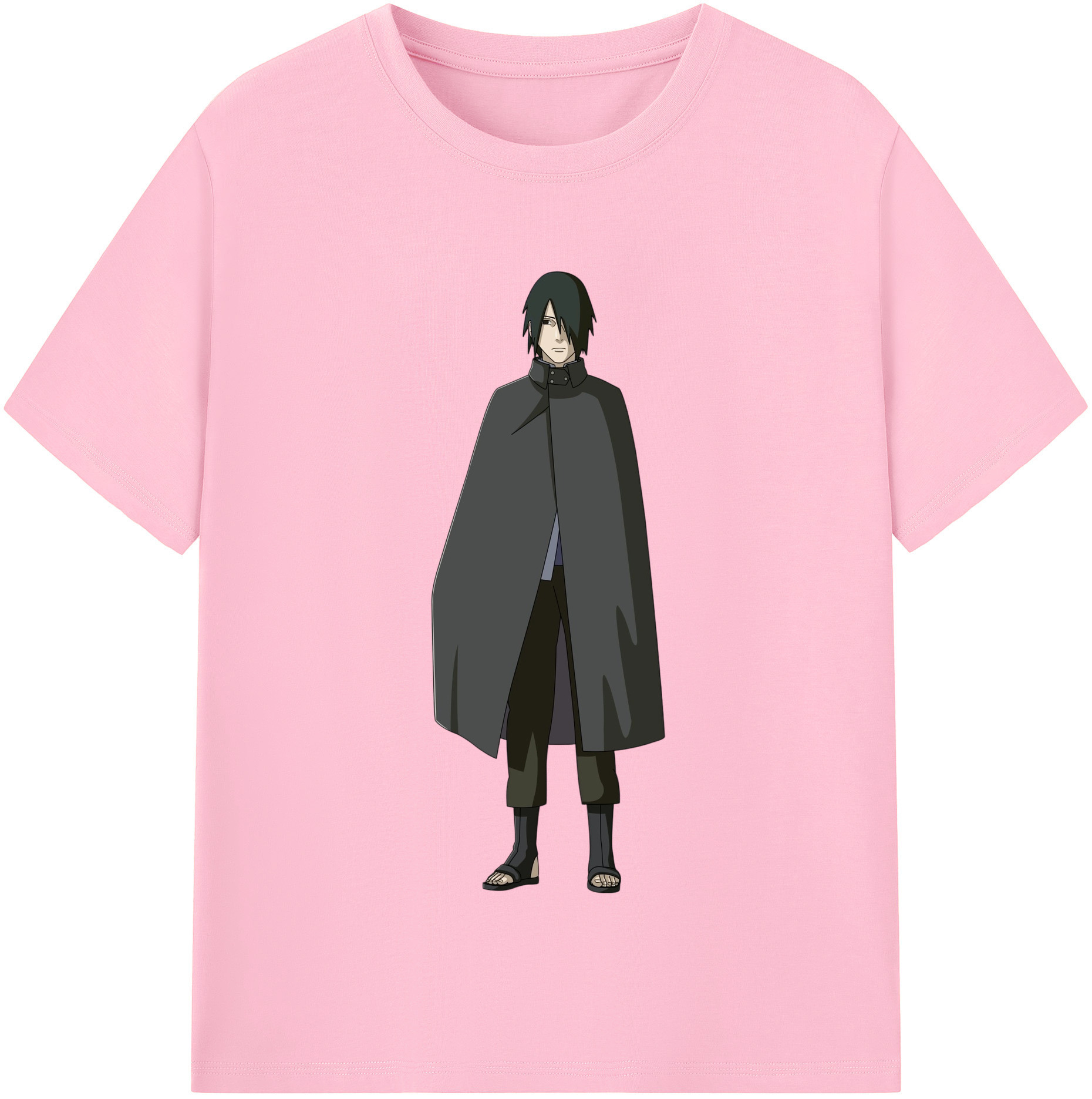（画像用） NARUTO -ナルト- うちは サスケ Uchiha Sasuke 綿100％半袖Tシャツ（フロントプリント）