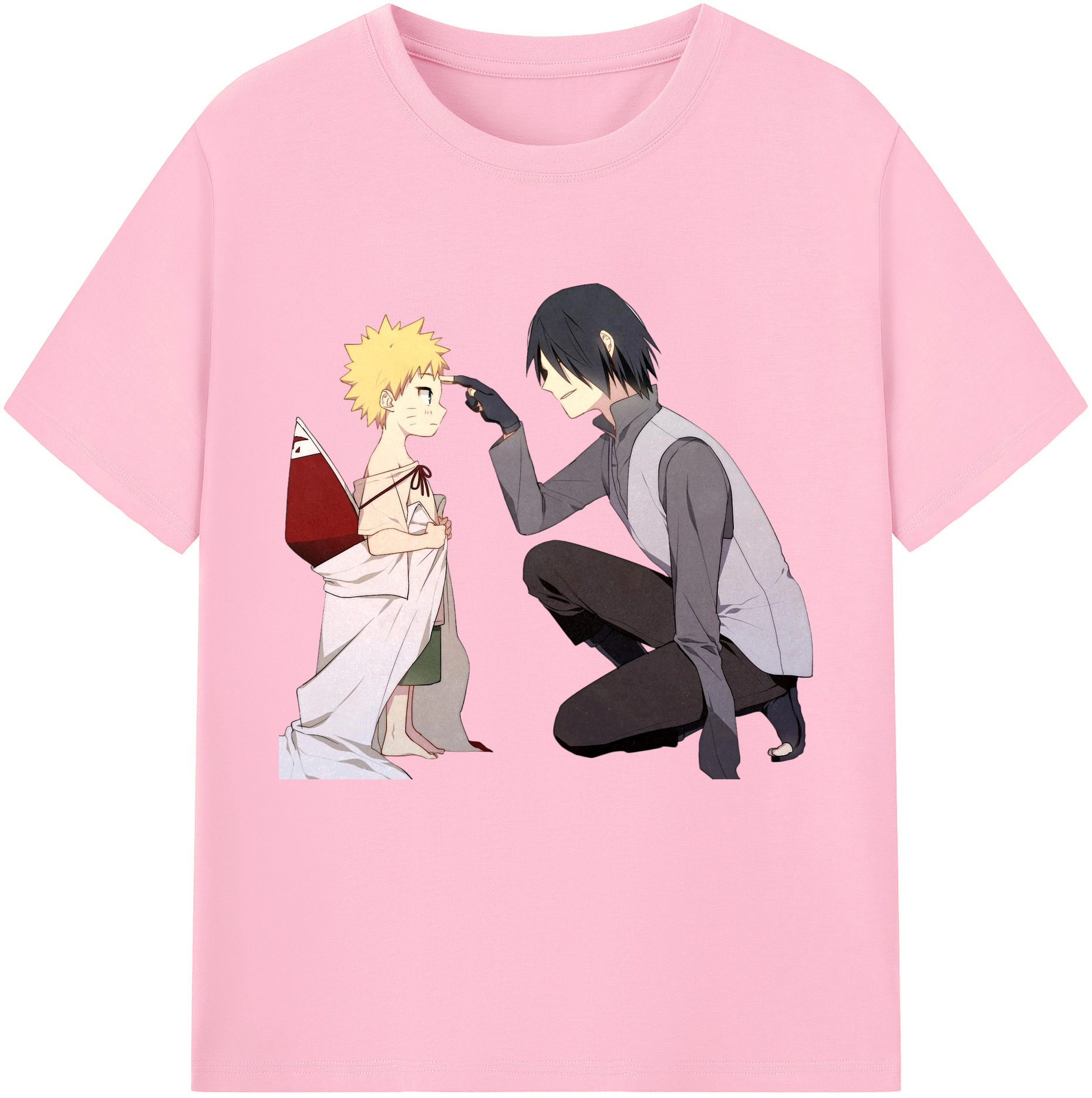 （画像用） NARUTO -ナルト- うちは サスケ Uchiha Sasuke 綿100％半袖Tシャツ（フロントプリント）