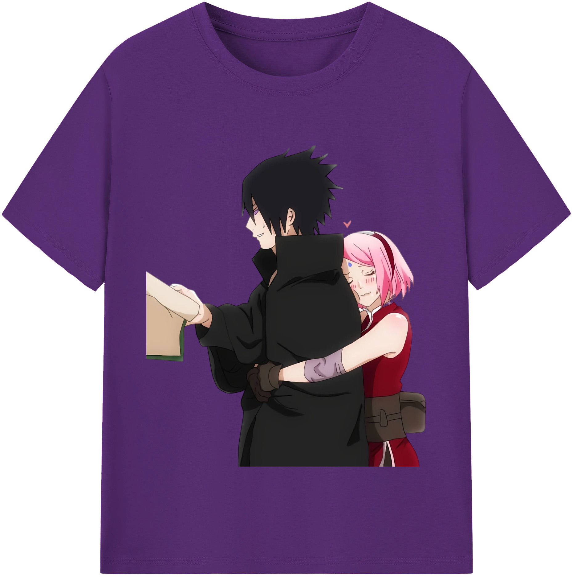 （画像用） NARUTO -ナルト- うちは サスケ Uchiha Sasuke 綿100％半袖Tシャツ（フロントプリント）