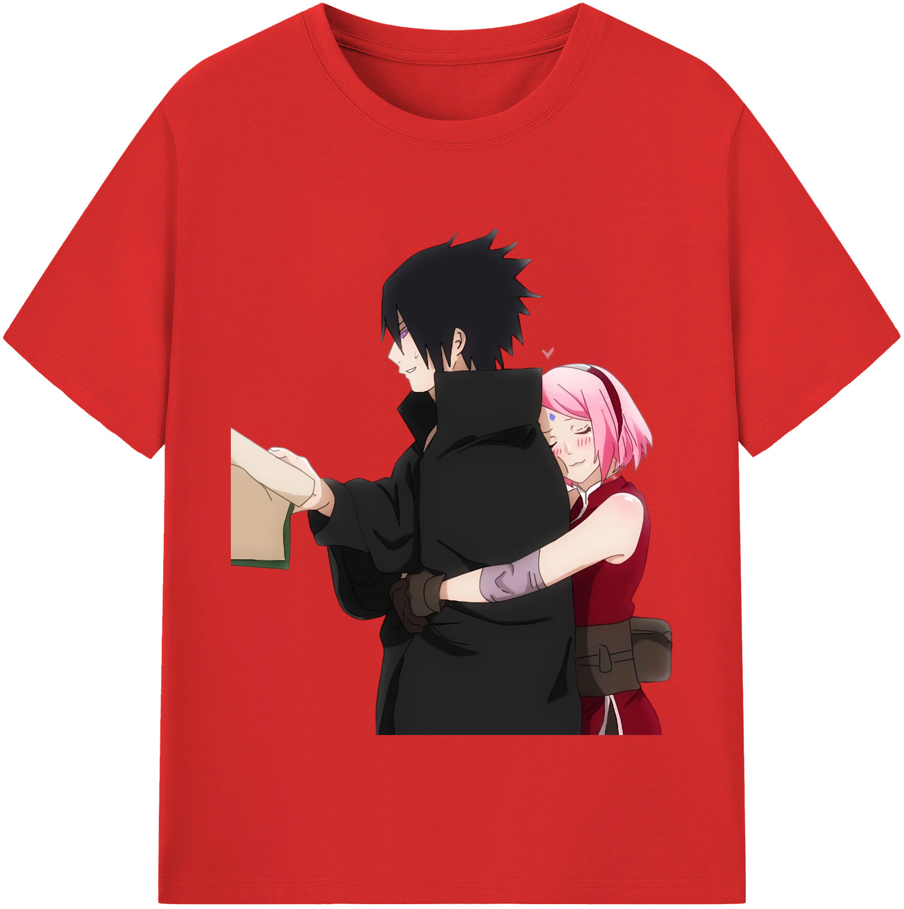 （画像用） NARUTO -ナルト- うちは サスケ Uchiha Sasuke 綿100％半袖Tシャツ（フロントプリント）