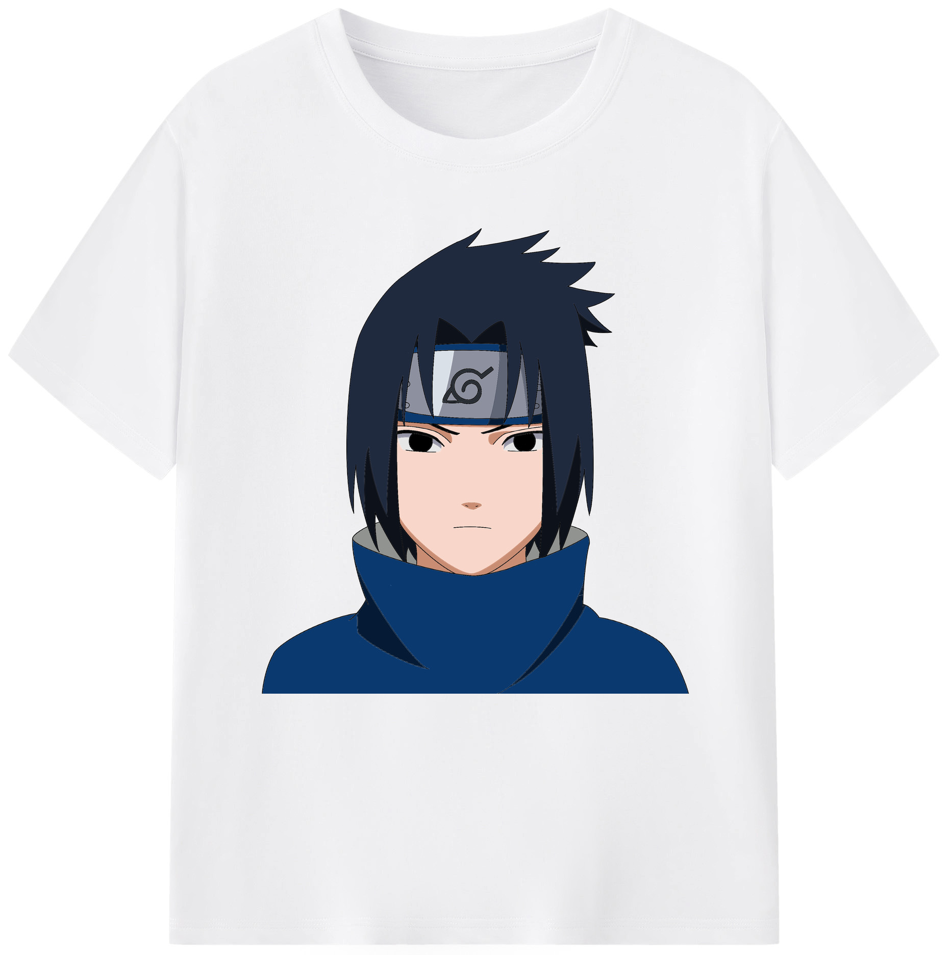 （画像用） NARUTO -ナルト- うちは サスケ Uchiha Sasuke 綿100％半袖Tシャツ（フロントプリント）