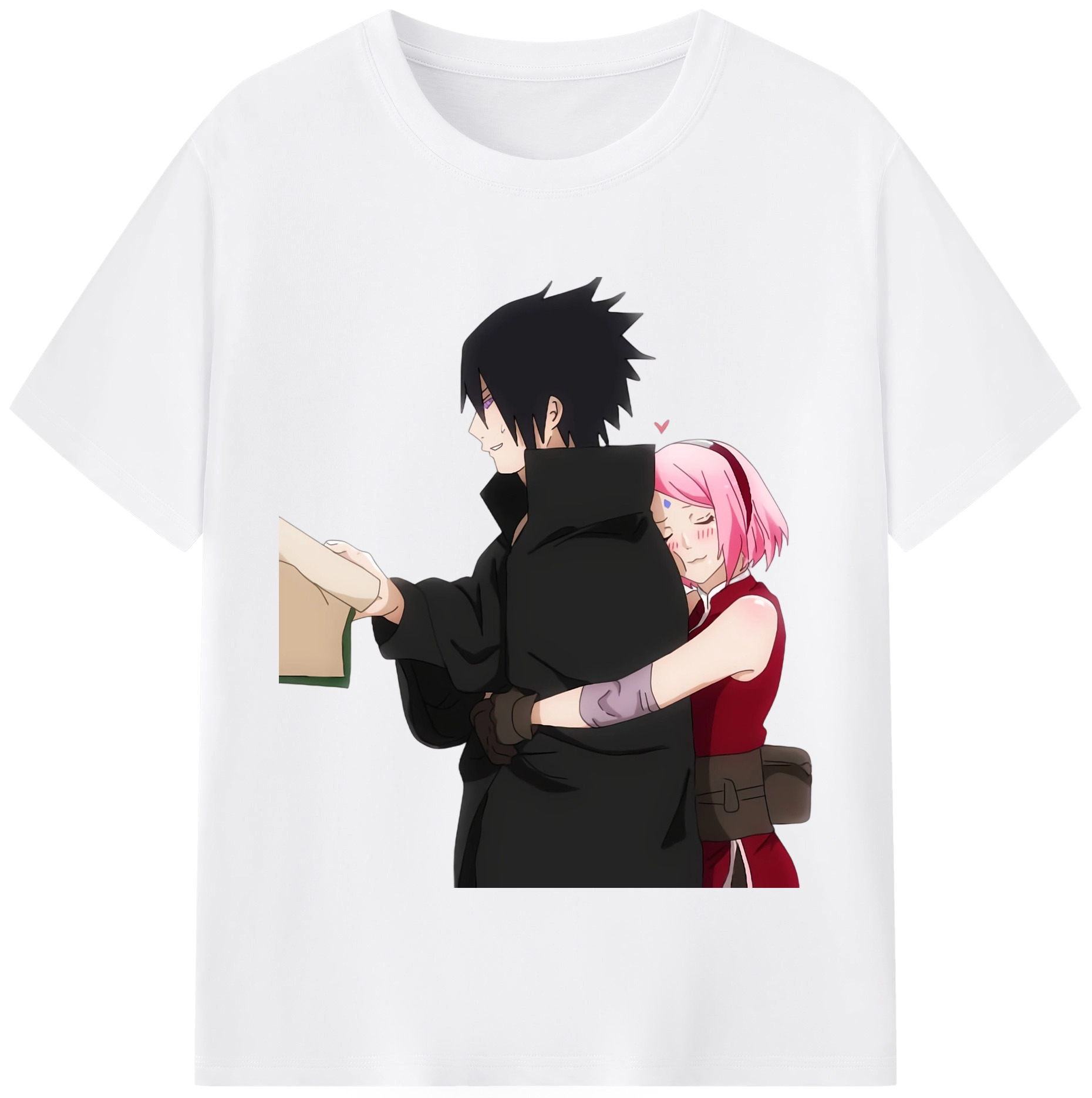 （画像用） NARUTO -ナルト- うちは サスケ Uchiha Sasuke 綿100％半袖Tシャツ（フロントプリント）