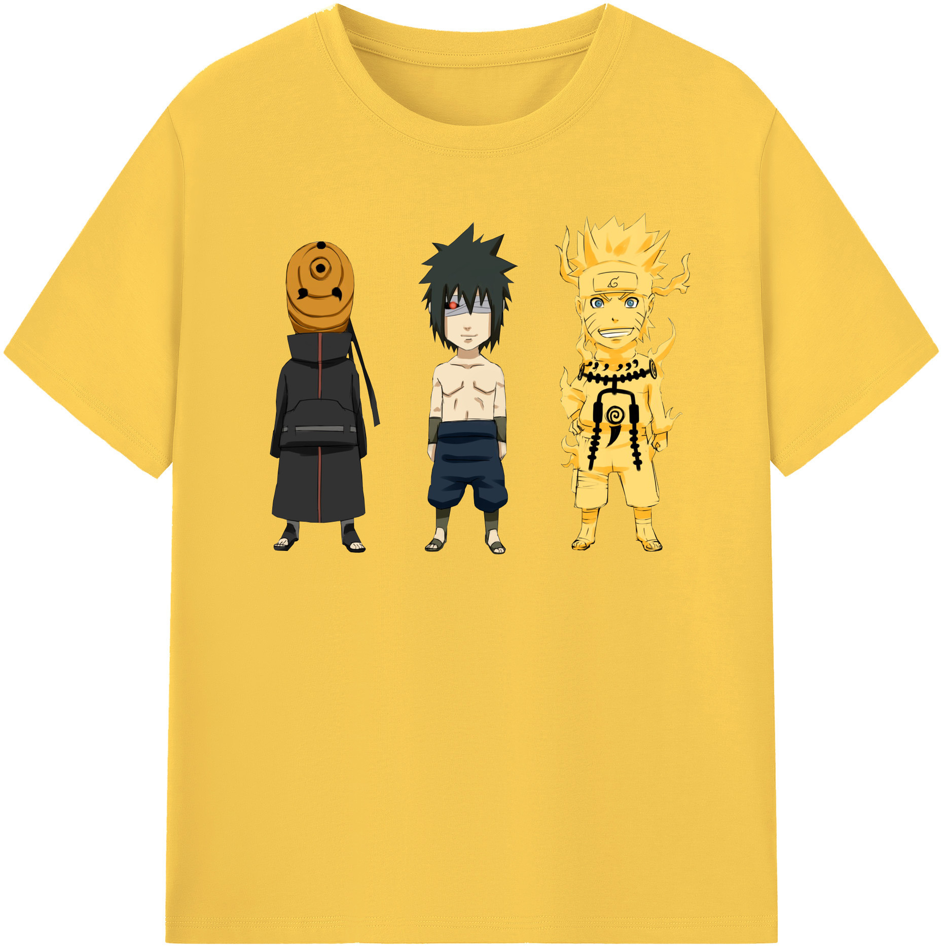 （画像用） NARUTO -ナルト- うちは サスケ Uchiha Sasuke 綿100％半袖Tシャツ（フロントプリント）