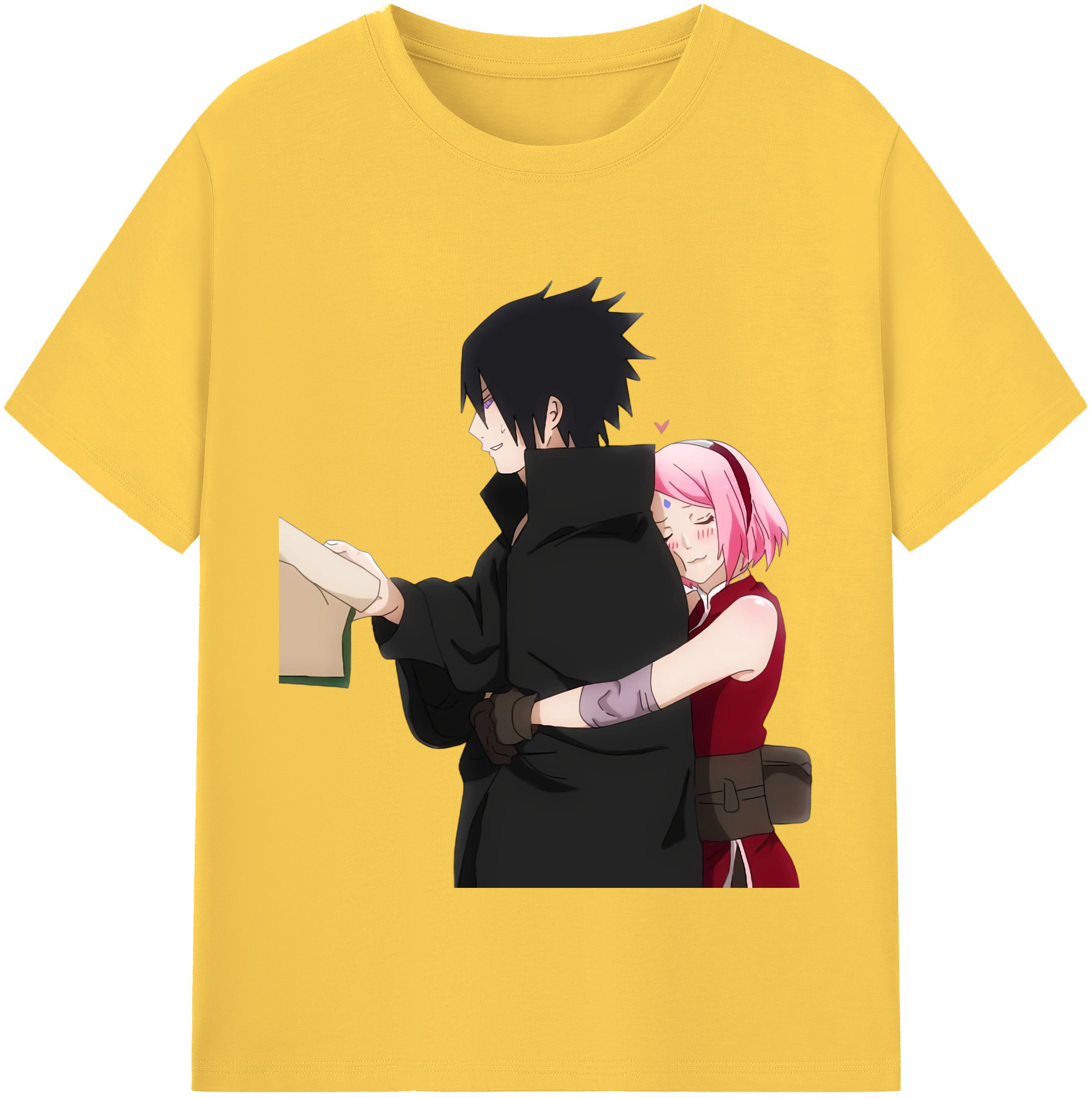 （画像用） NARUTO -ナルト- うちは サスケ Uchiha Sasuke 綿100％半袖Tシャツ（フロントプリント）
