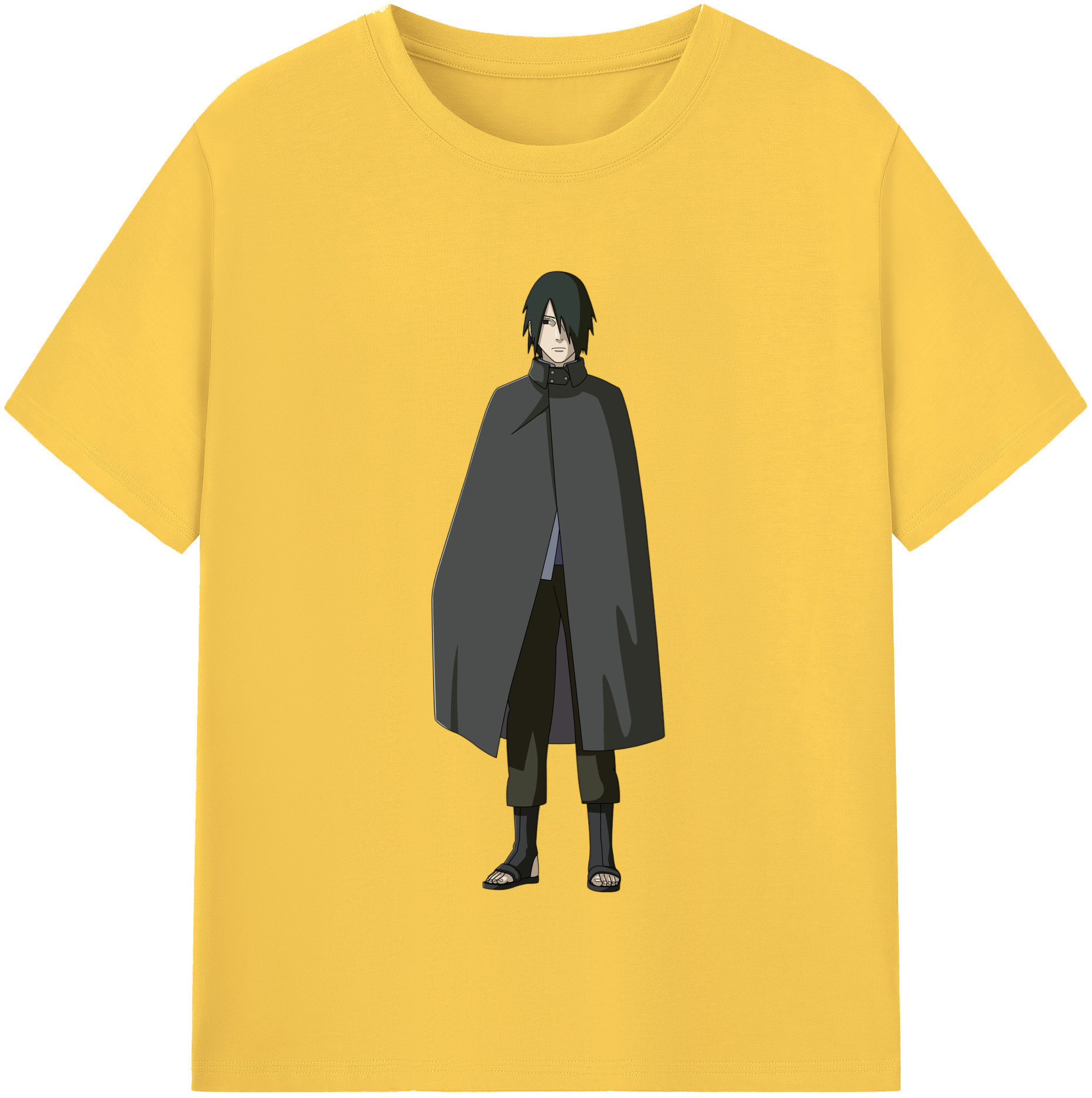 （画像用） NARUTO -ナルト- うちは サスケ Uchiha Sasuke 綿100％半袖Tシャツ（フロントプリント）