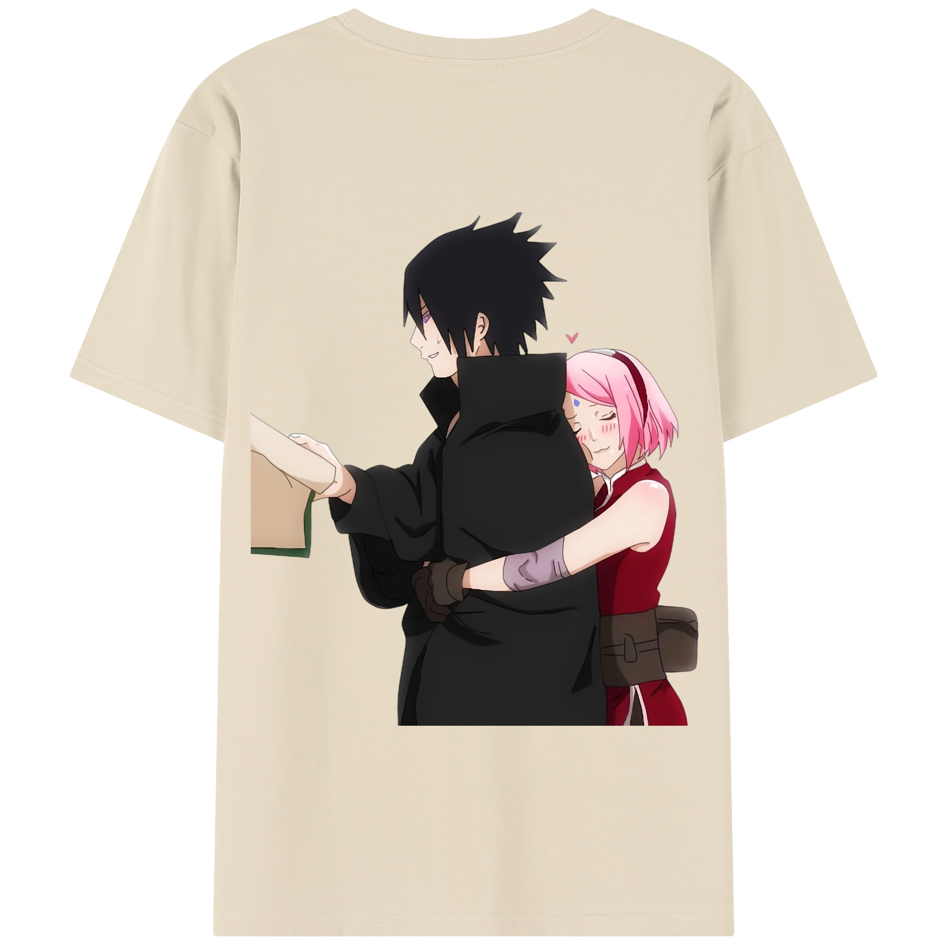 （画像用） NARUTO -ナルト- うちは サスケ Uchiha Sasuke 綿100％半袖Tシャツ（背面プリント）