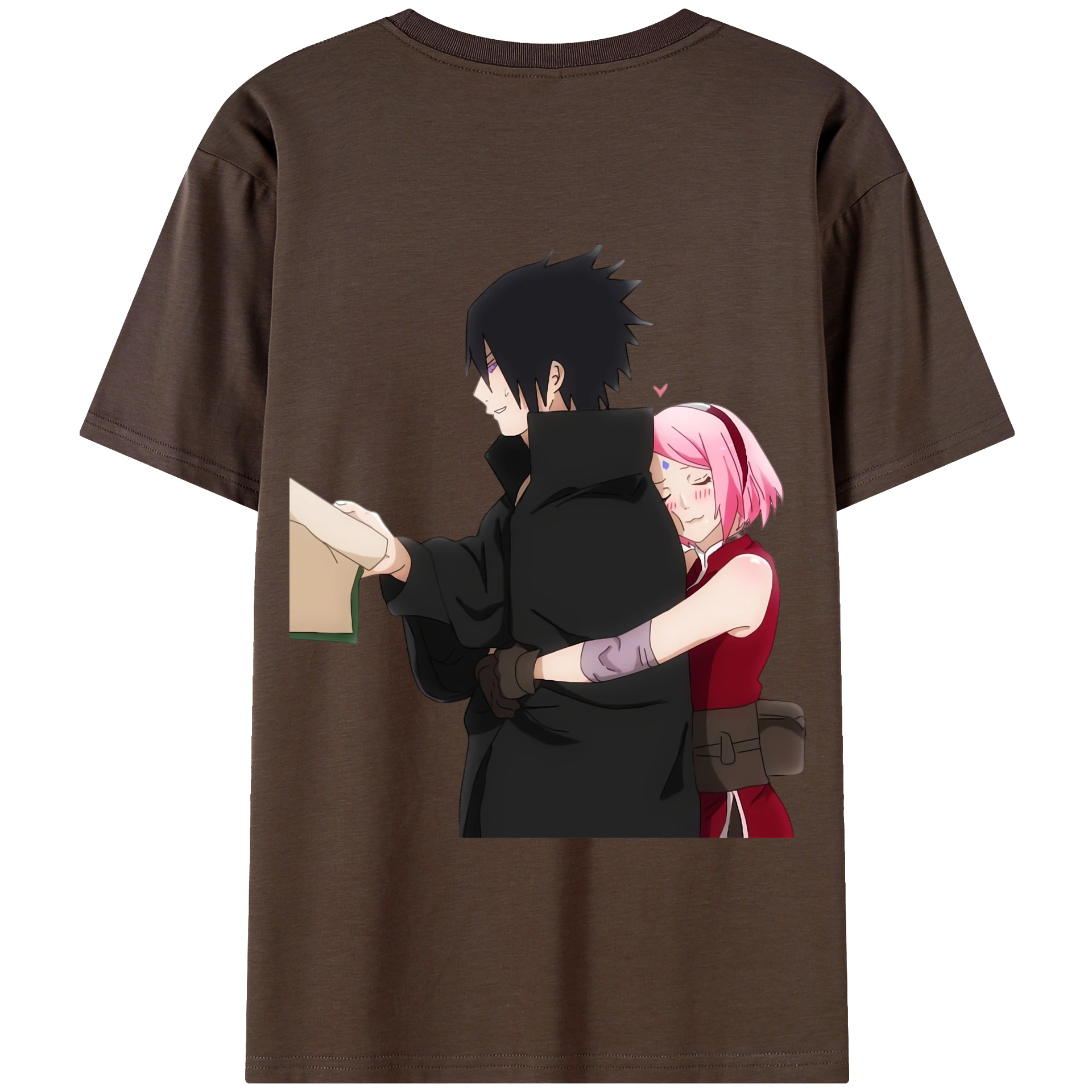 （画像用） NARUTO -ナルト- うちは サスケ Uchiha Sasuke 綿100％半袖Tシャツ（背面プリント）