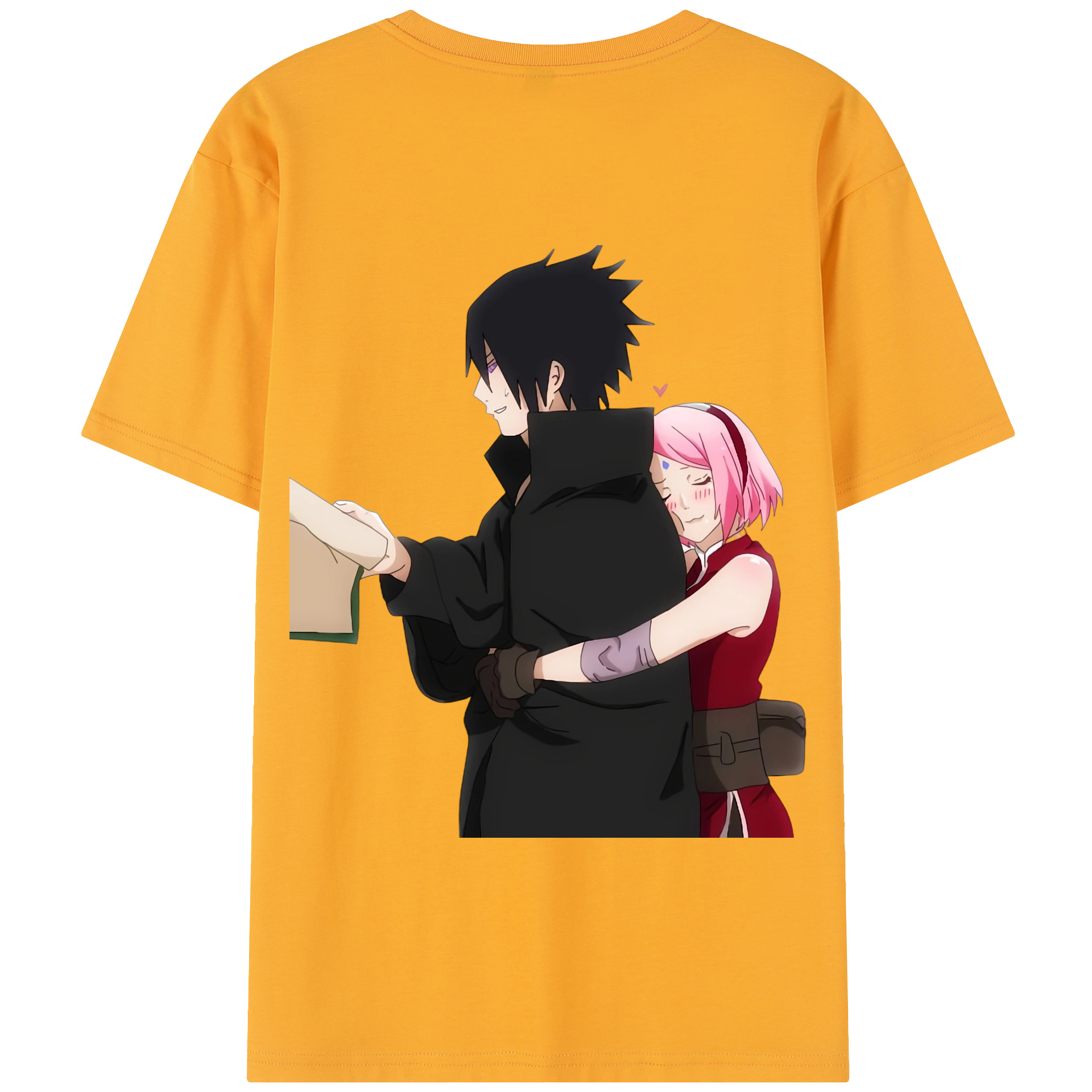 （画像用） NARUTO -ナルト- うちは サスケ Uchiha Sasuke 綿100％半袖Tシャツ（背面プリント）