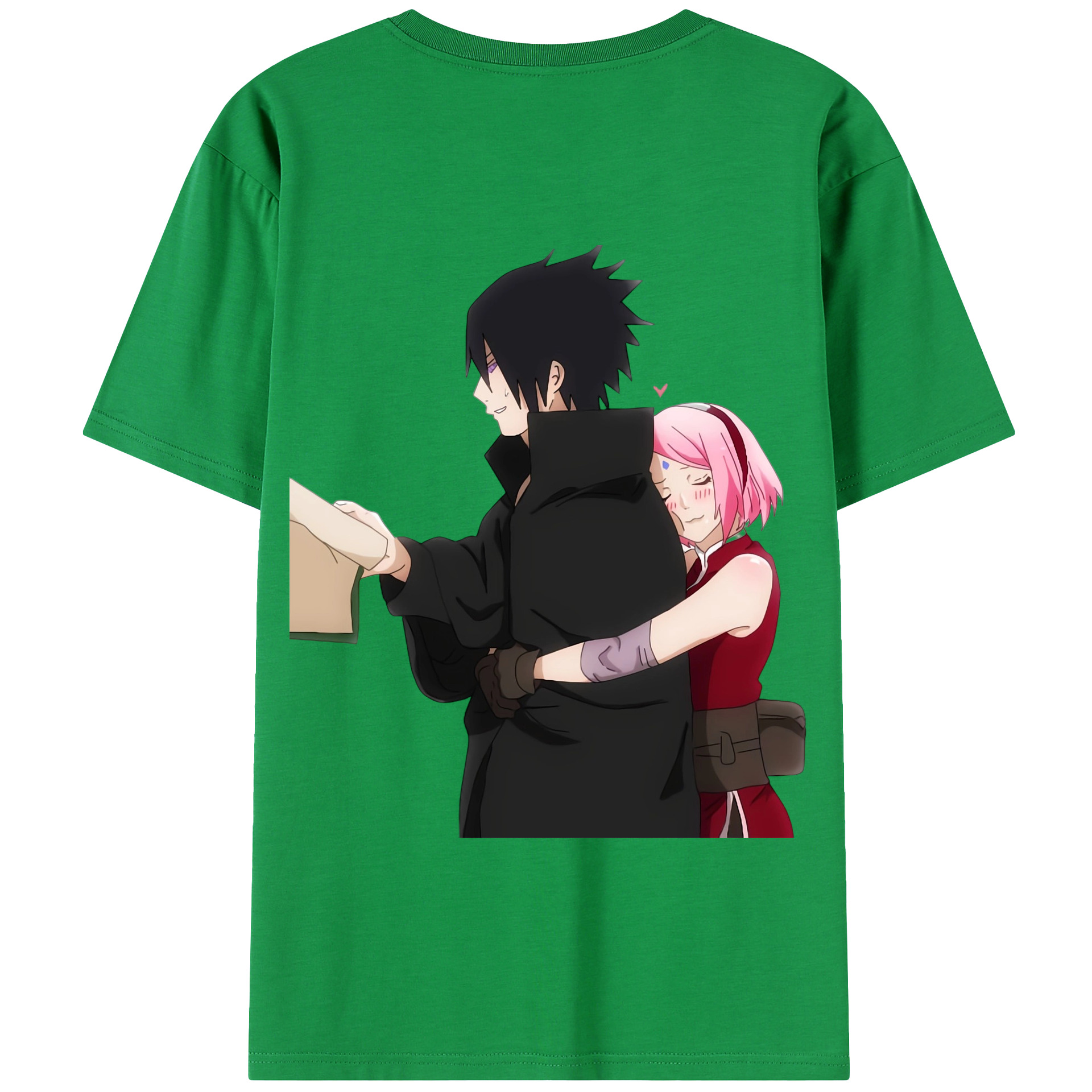 （画像用） NARUTO -ナルト- うちは サスケ Uchiha Sasuke 綿100％半袖Tシャツ（背面プリント）