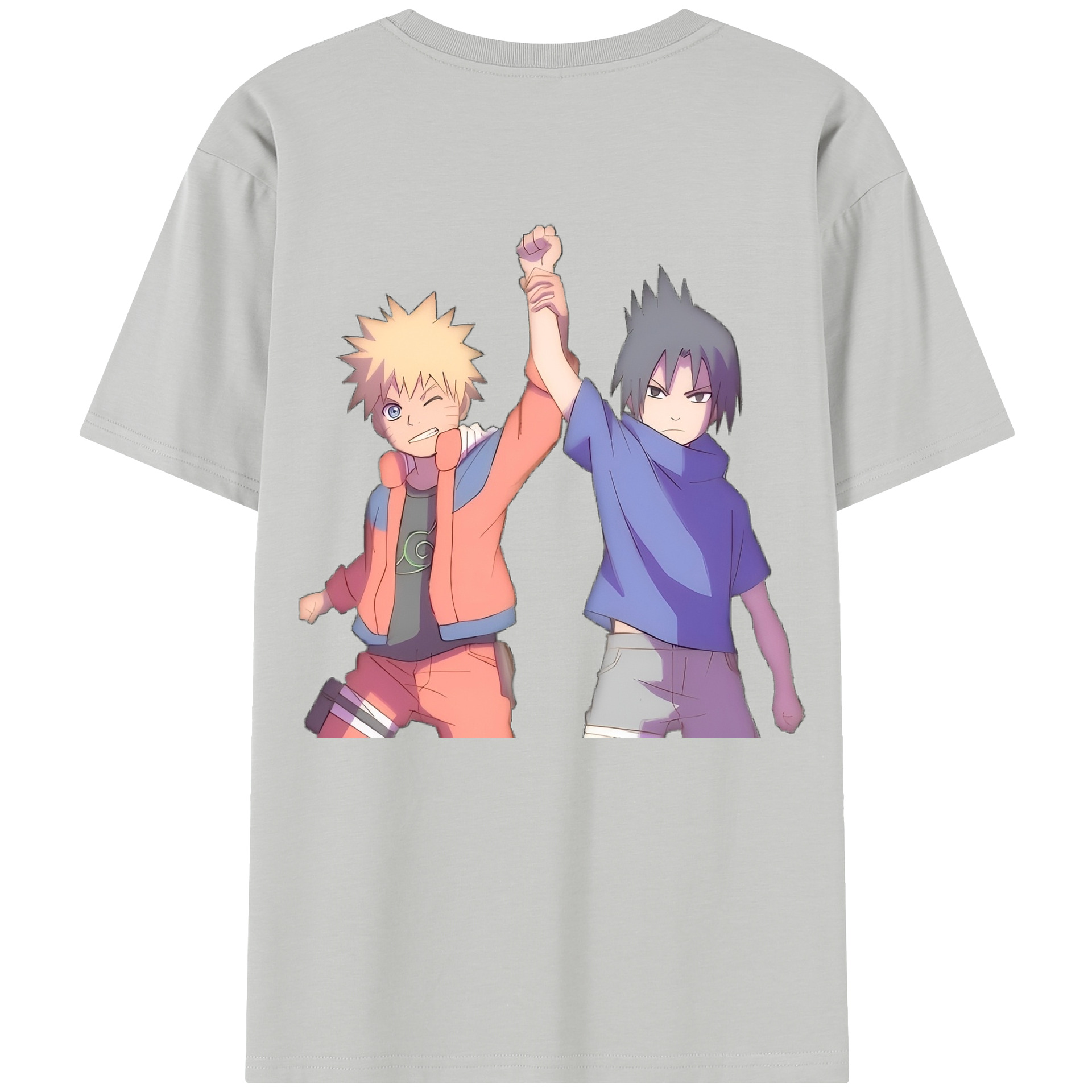 （画像用） NARUTO -ナルト- うちは サスケ Uchiha Sasuke 綿100％半袖Tシャツ（背面プリント）