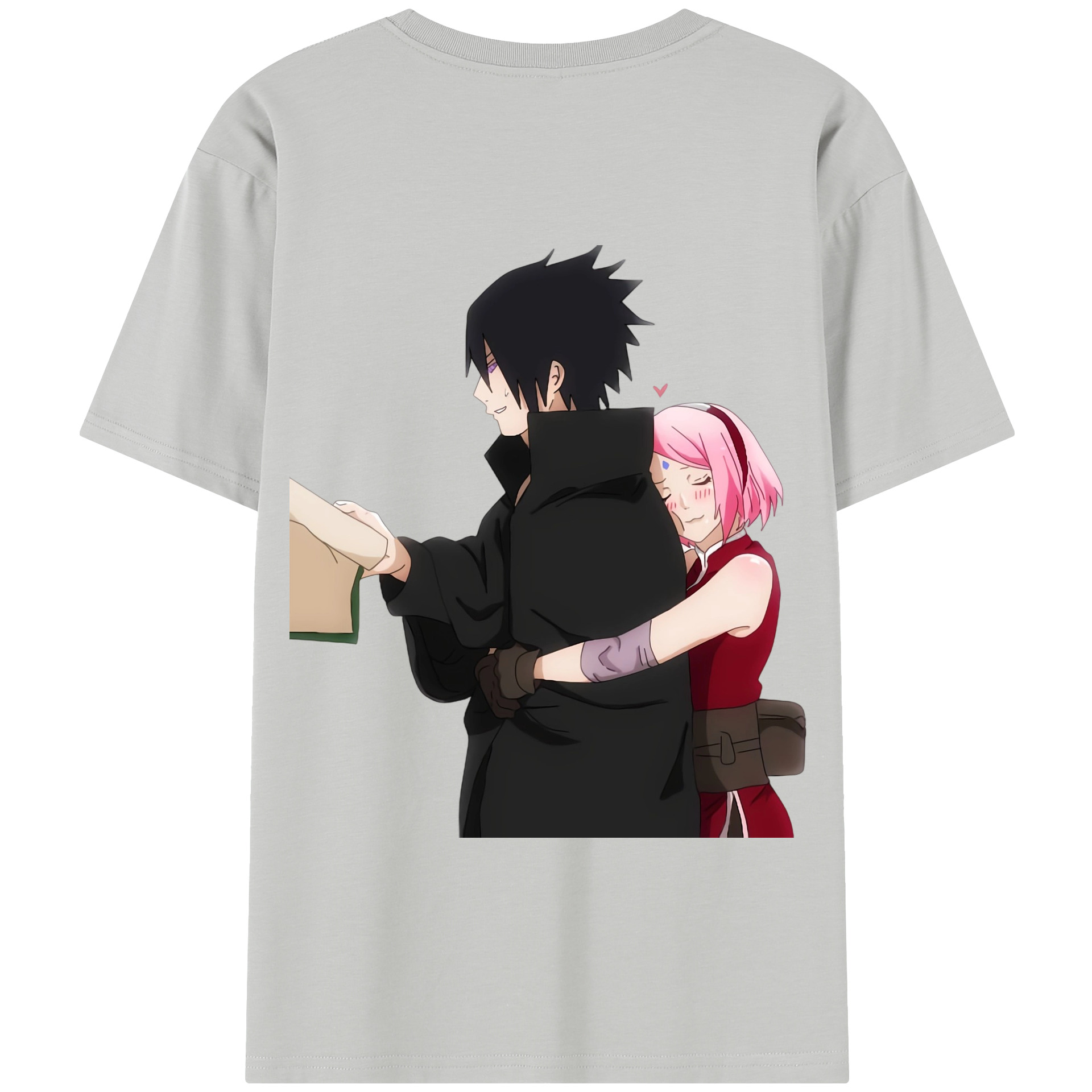（画像用） NARUTO -ナルト- うちは サスケ Uchiha Sasuke 綿100％半袖Tシャツ（背面プリント）